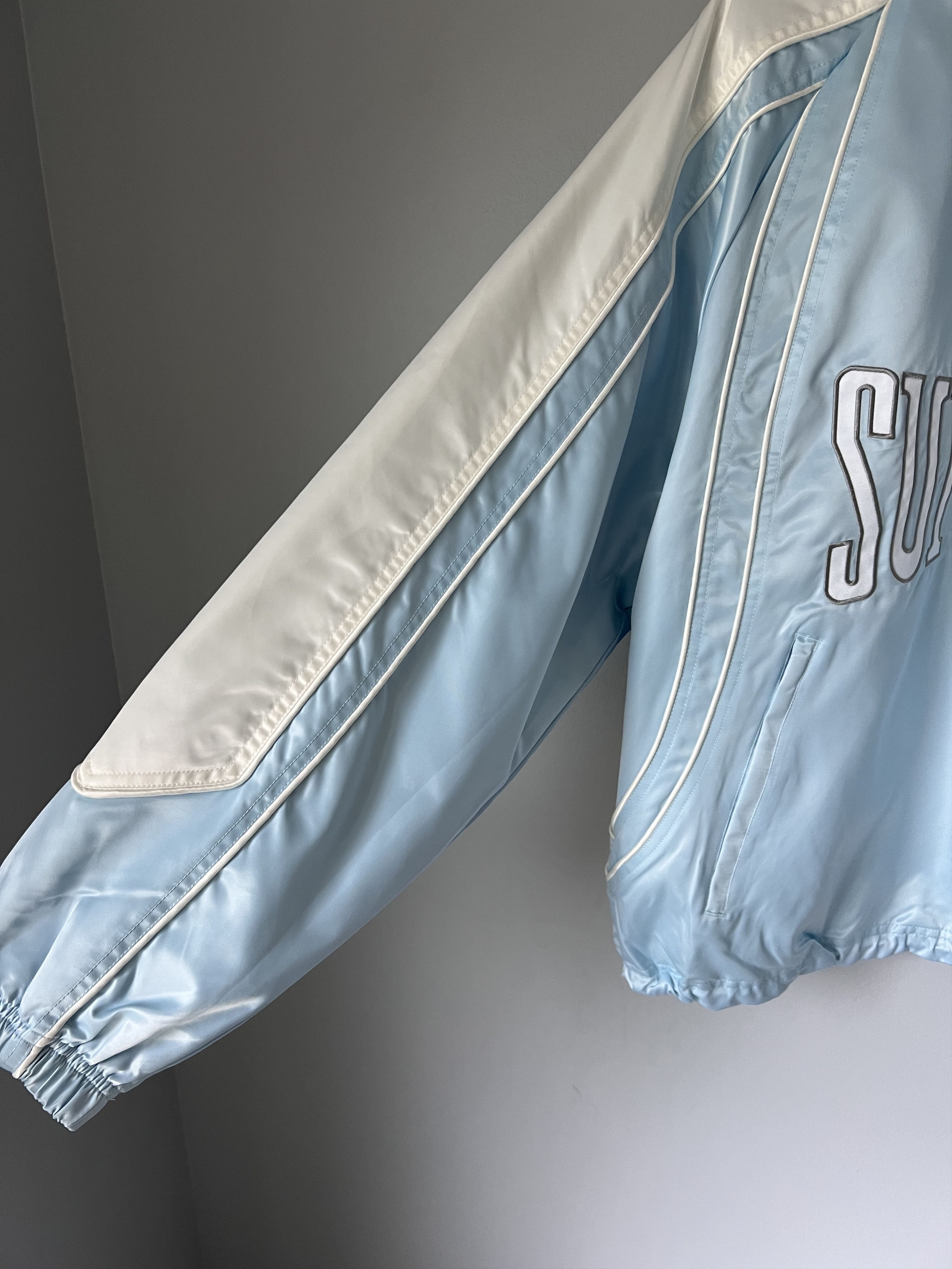 Supreme Supreme Satin Piping Jacket in Light Blue Size US XL / EU 56 / 4 - 3 Thumbnail