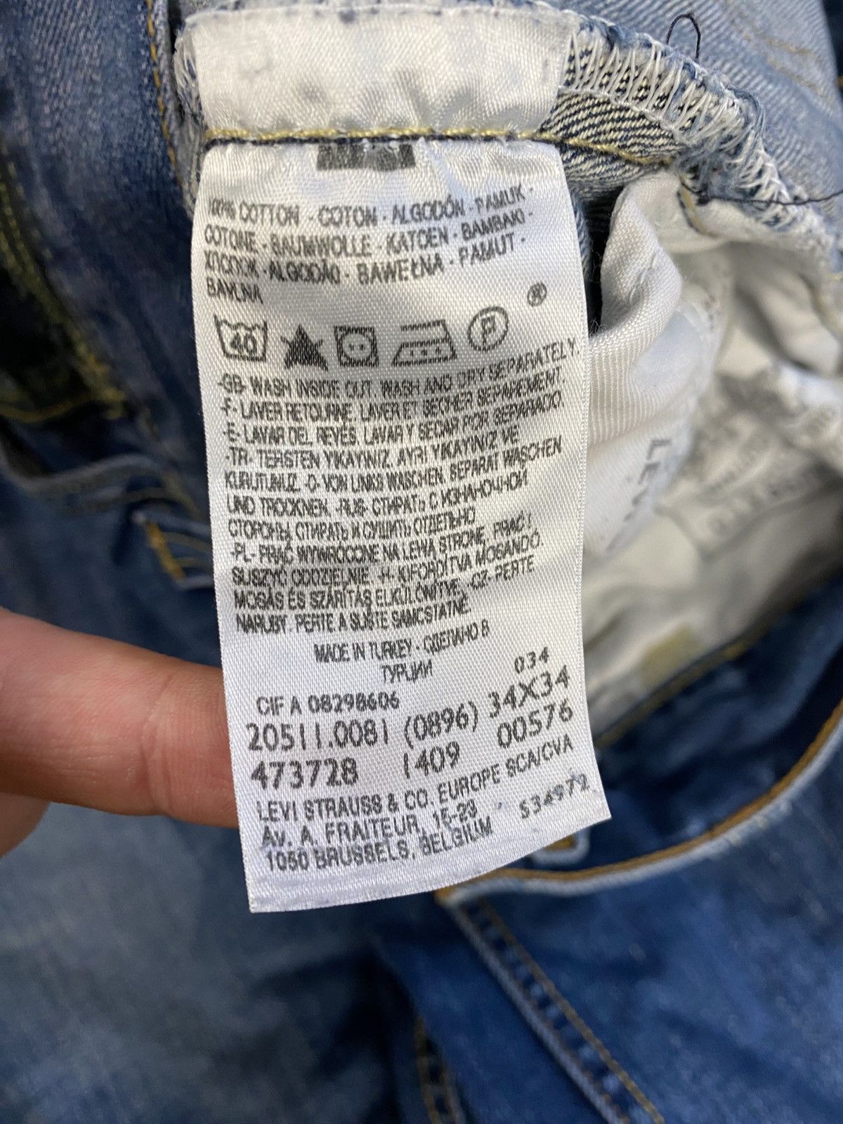 Levi's Levi’s 511 Buckle Back Works style Faded Denim Jeans W34 L32 Size US 34 / EU 50 - 10 Thumbnail