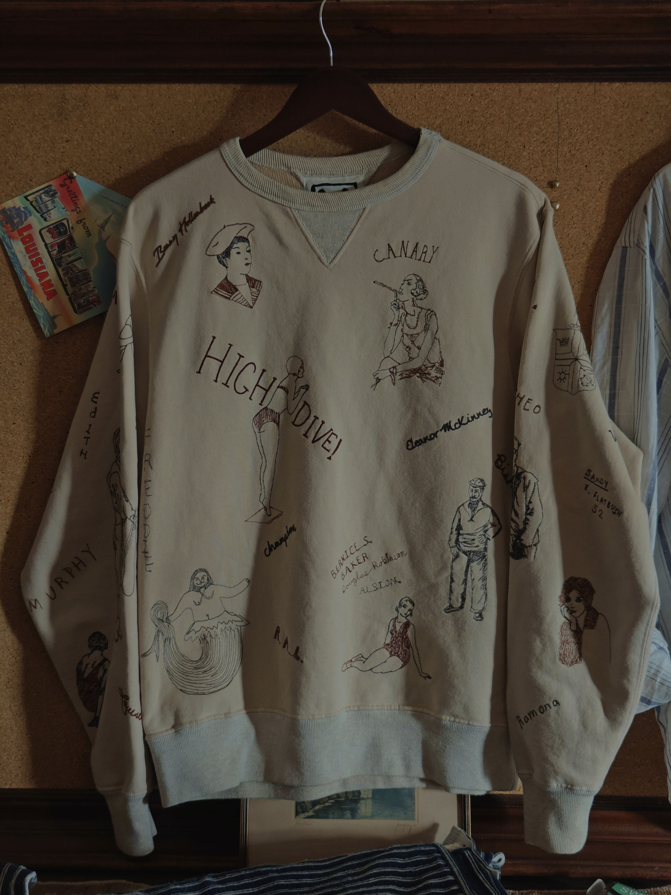 Samuel Zelig High Dive Embroidered Sweatshirt Size US M / EU 48-50 / 2 - 1 Preview
