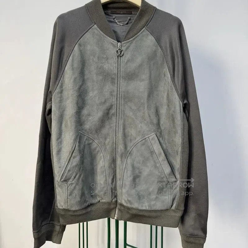 Louis Vuitton Louis Vuitton Gray Wool Logo Men's Jacket . Size US L / EU 52-54 / 3 - 1 Thumbnail