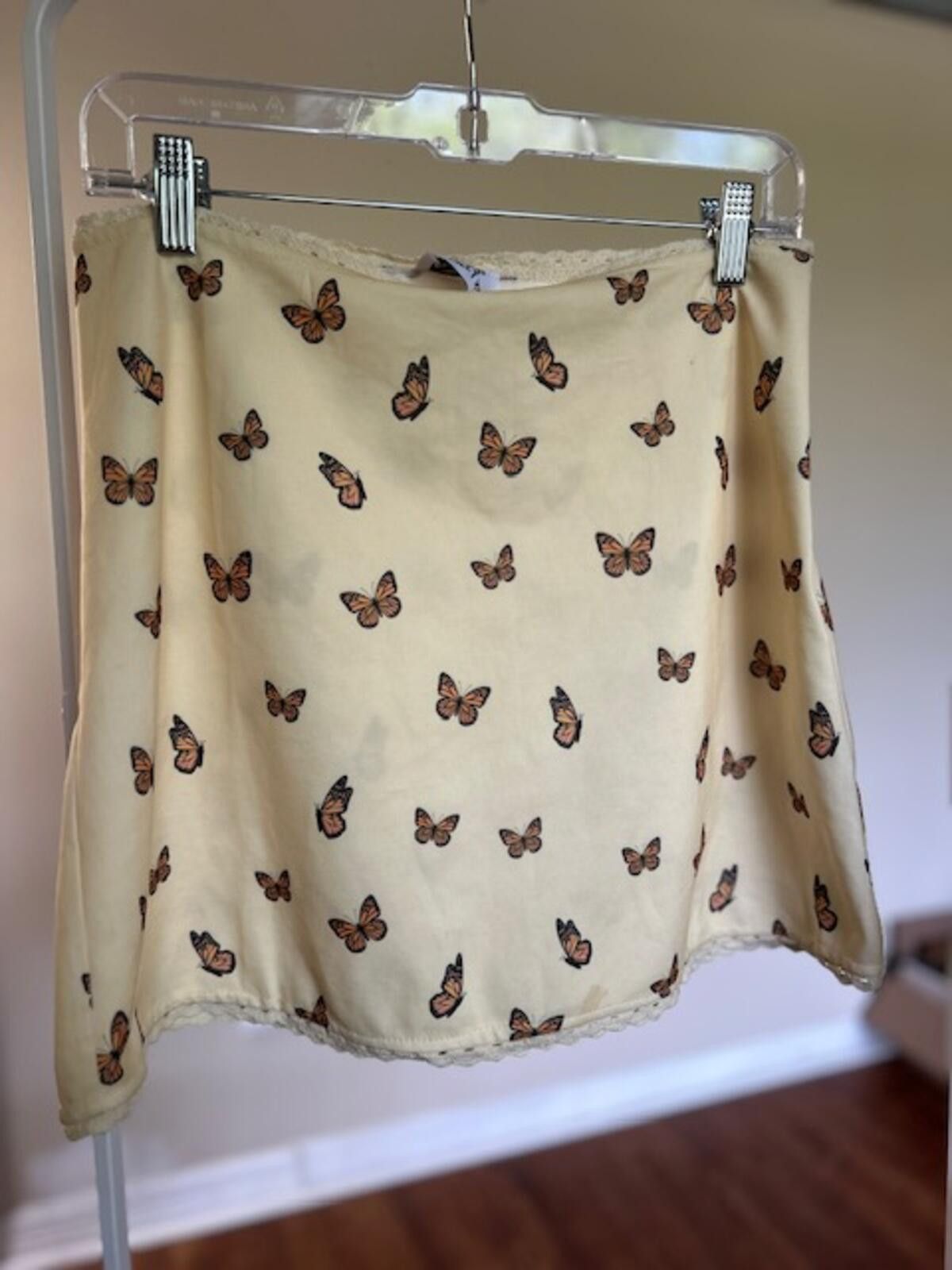 Other Princess Polly Yellow Butterfly Print Skirt Size AU 14 / US Size 32" / US 10 / IT 46 - 1 Thumbnail