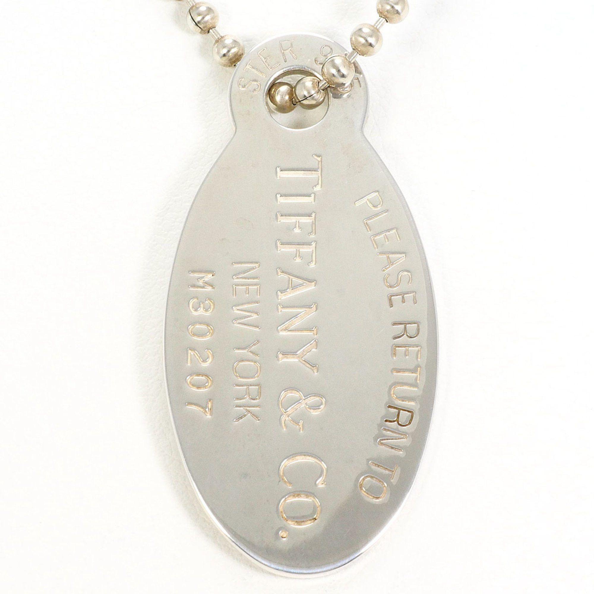 Tiffany & Co. 925 Sterling Silver Necklace, Total Weight: Approx. 25.9g, 88cm, Like New