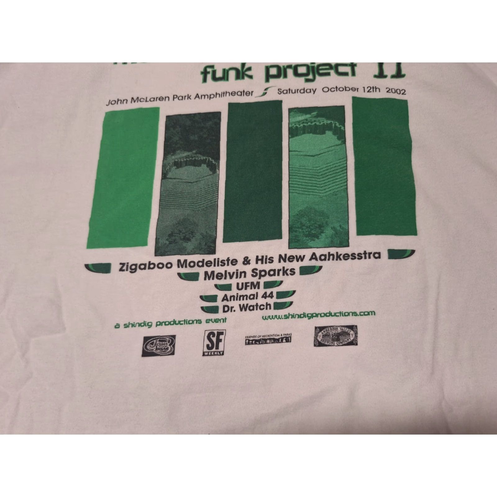 Vintage VINTAGE Jerry Garcia McLaren Funk Project Park San Francisco CA Shirt XL Mens White Cotton T-Shirt Size US XL / EU 56 / 4 - 3 Thumbnail