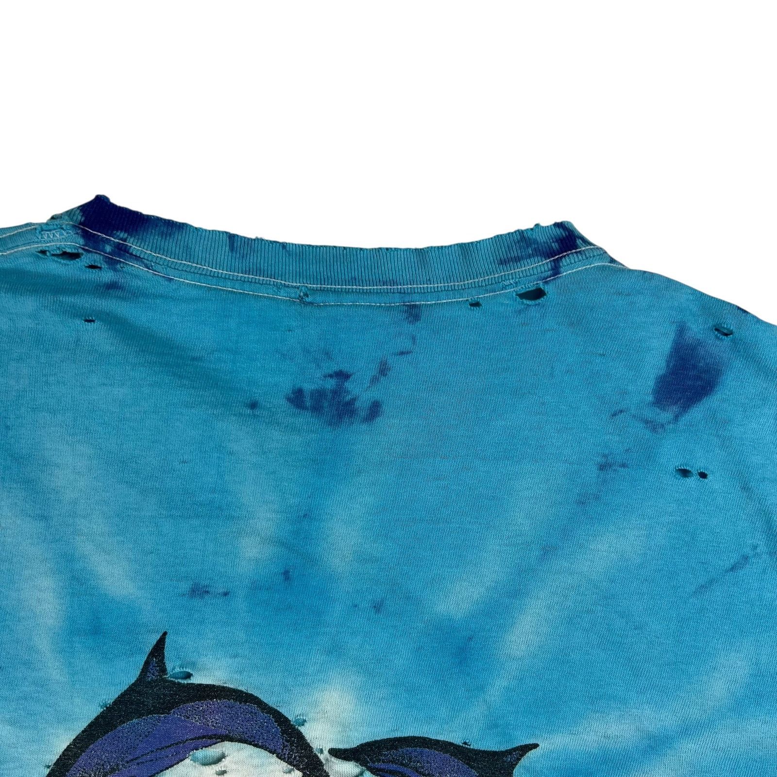 Vintage Vintage Dolphin Mermaid tie dye distressed M. Dubois art tee Size US L / EU 52-54 / 3 - 11 Thumbnail