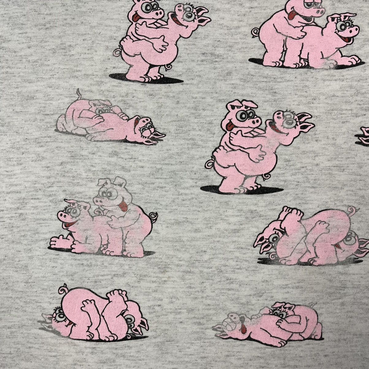 Vintage Vintage Humor sex position pig y2k AOP tee 1991 Size US XL / EU 56 / 4 - 5 Thumbnail