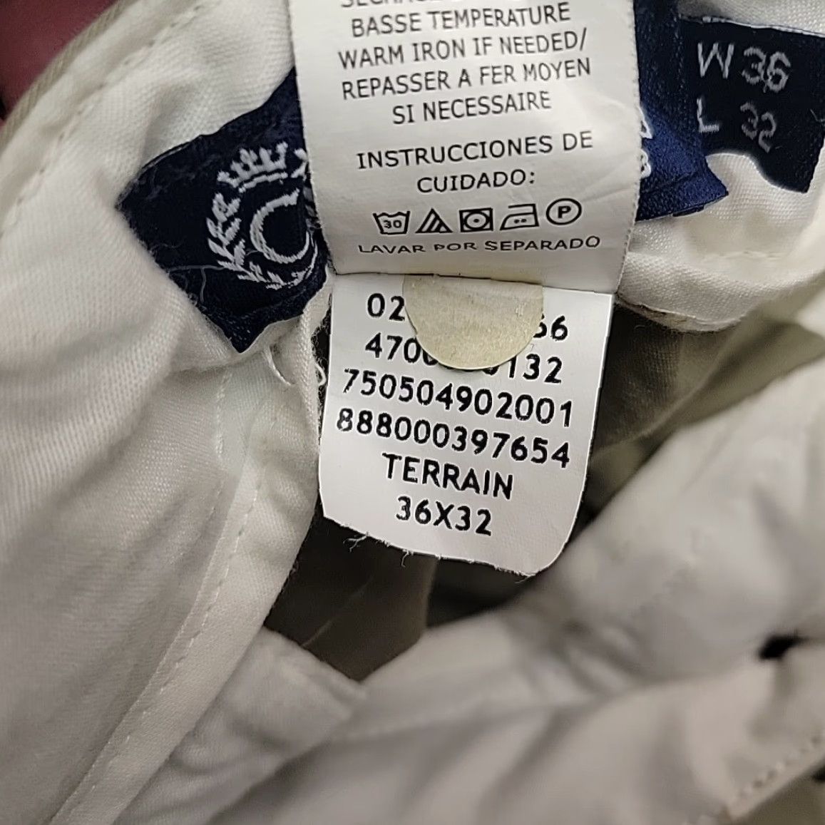 Ralph Lauren VINTAGE Chaps Pants Mens 36x32 Khaki Beige 100% Cotton Cargo Pocket Retro Classic Size US 36 / EU 52 - 4 Thumbnail