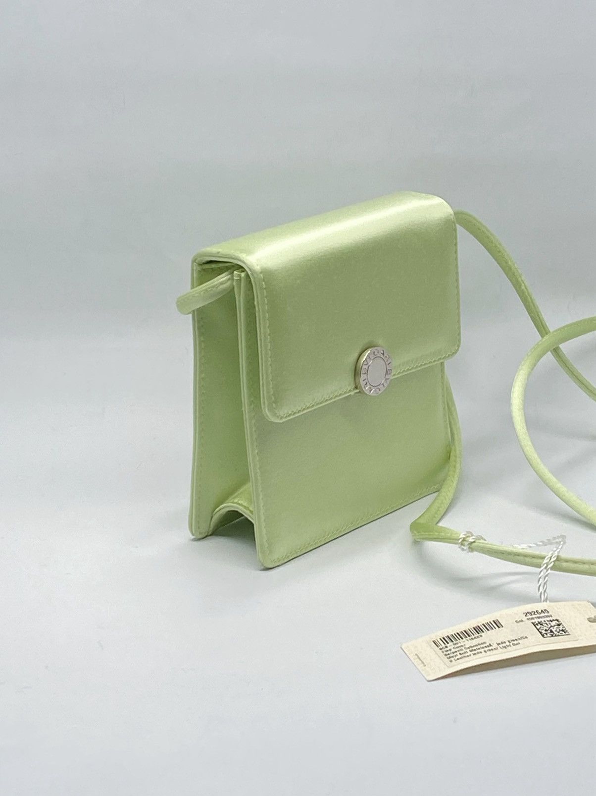 Bvlgari BVLGARI Light Green Satin Mini Shoulder Bag Size ONE SIZE - 3 Thumbnail