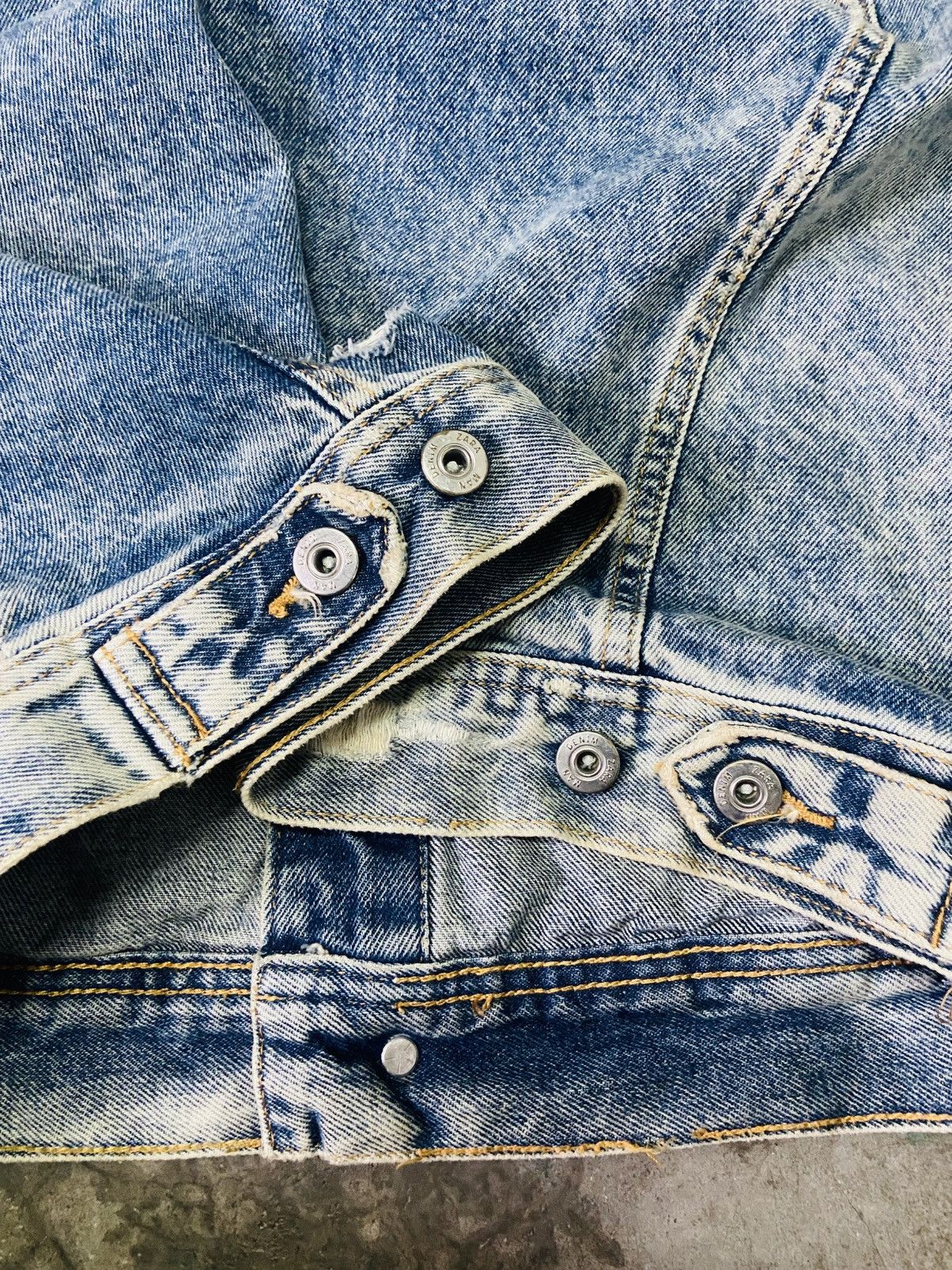 Zara Zara Motion Distressed Style Trucker Jacket Size US L / EU 52-54 / 3 - 13 Thumbnail
