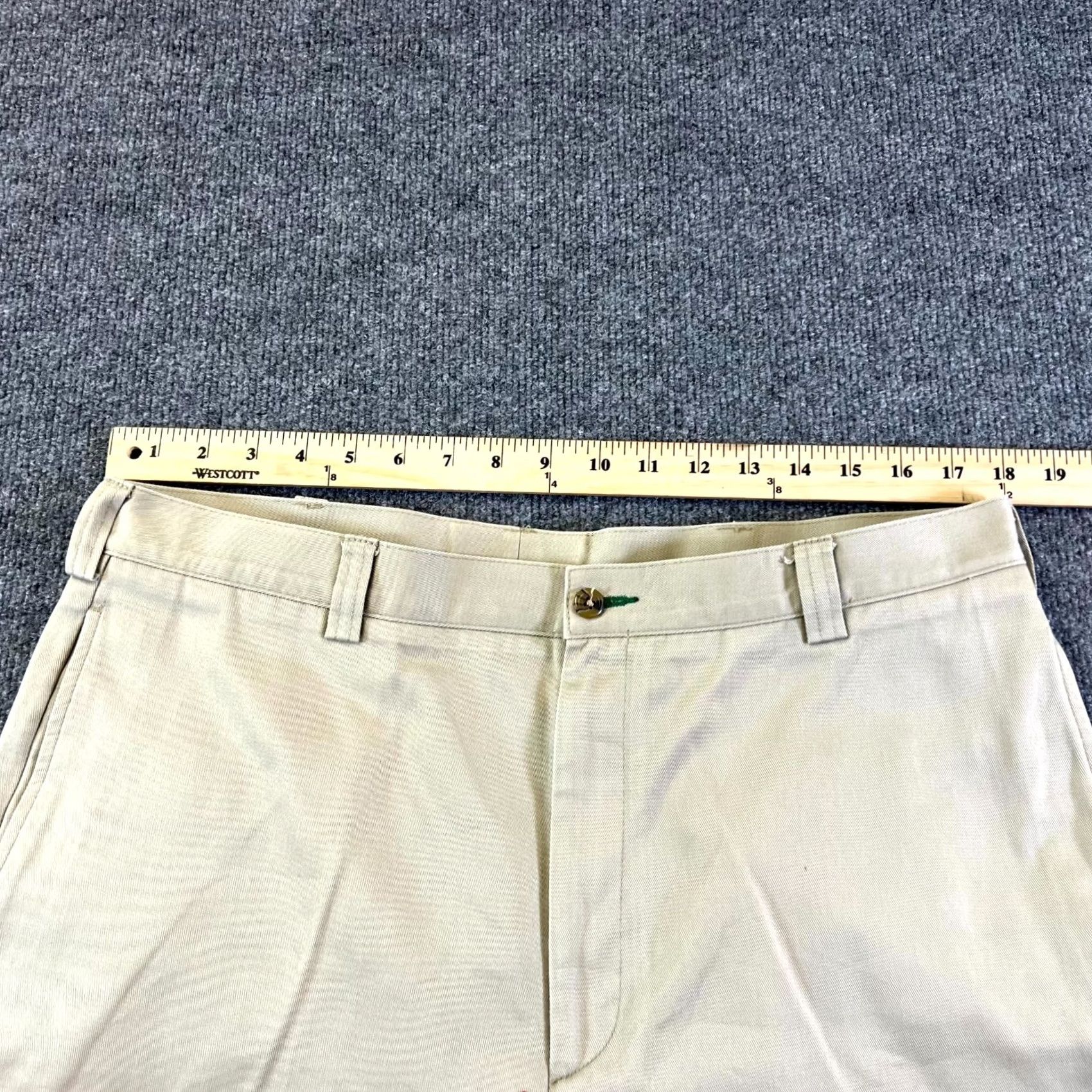 Tommy Hilfiger Tommy Hilfiger Pants Mens 36x34 Khaki 100% Cotton Straight Chino Dress Casual Business Size US 36 / EU 52 - 3 Thumbnail