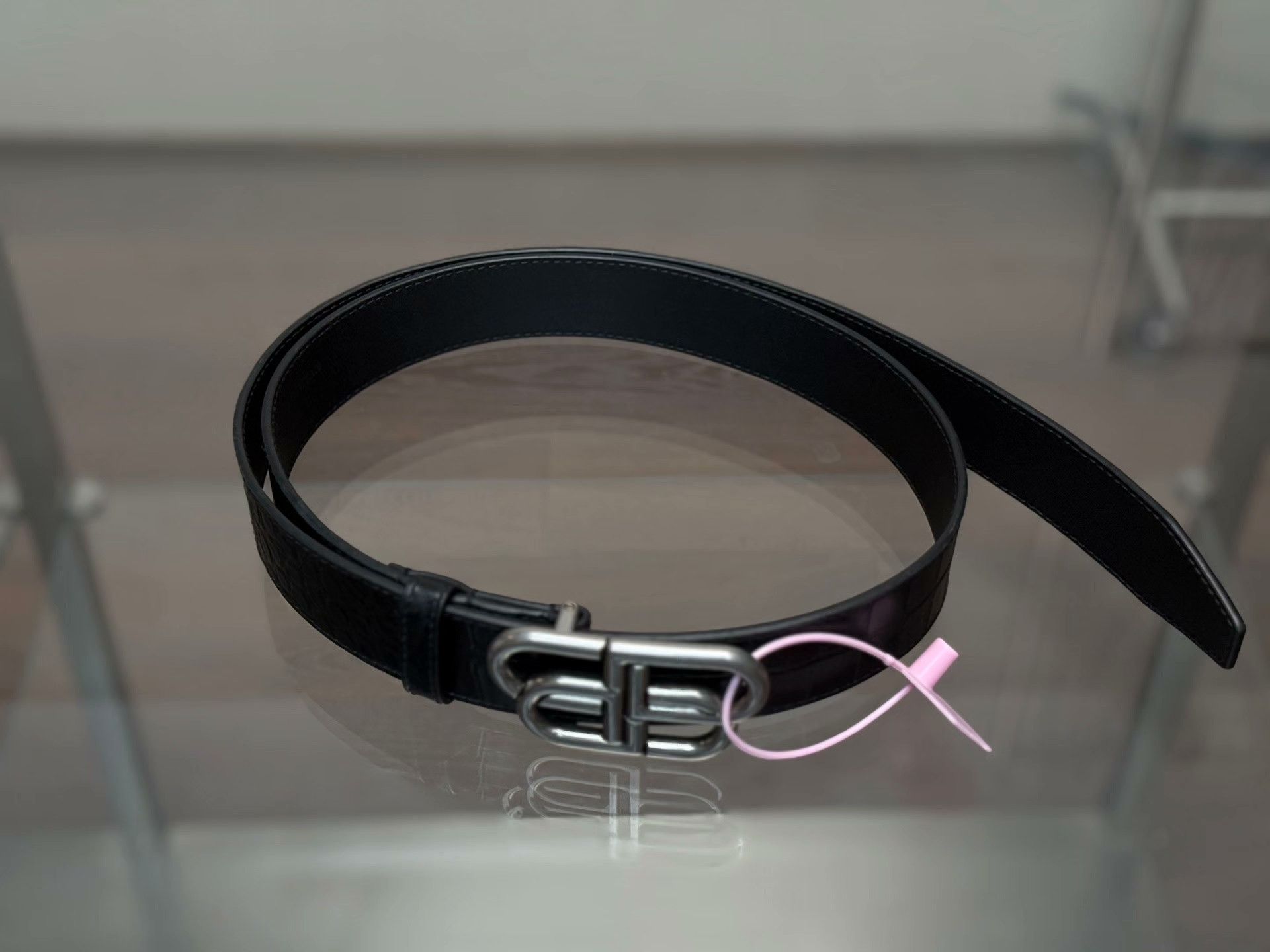 Balenciaga Balenciaga Leather Black Belt 10 Men Size ONE SIZE - 1 Thumbnail