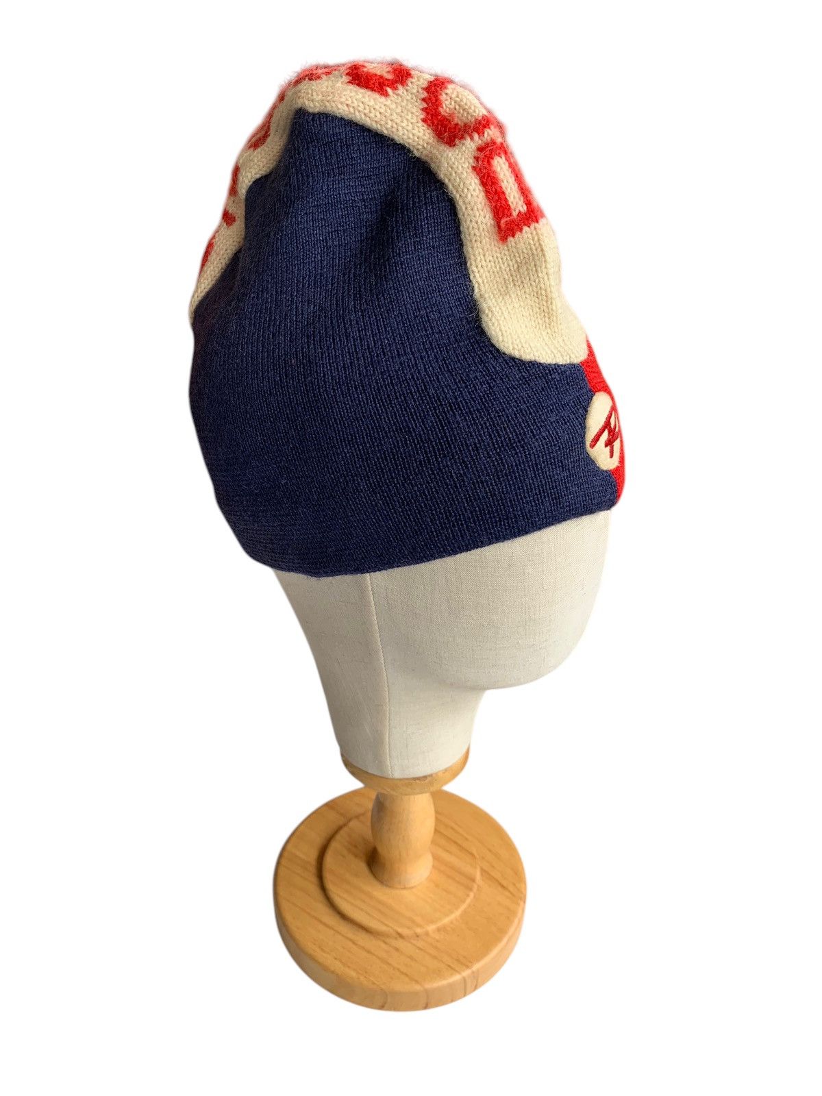 14th Addiction × Vintage VINTAGE KNIT WOOL MOHAWK STYKE RESSIGNOL WINTER BEANIE HATS Size ONE SIZE - 4 Thumbnail
