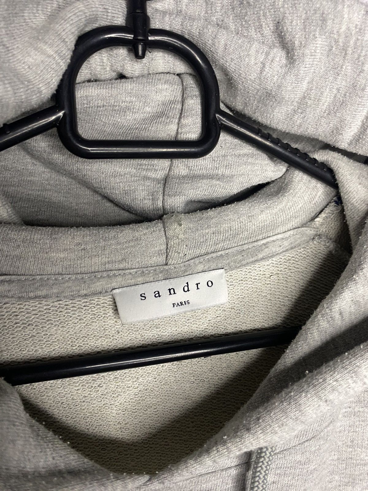 Sandro Men's grey luxury lampas hoodie Sandro vintage Size US L / EU 52-54 / 3 - 14 Thumbnail