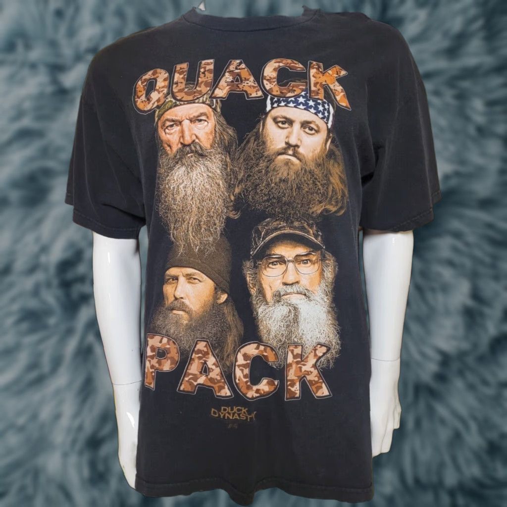 Vintage VINTAGE Duck Dynasty T Shirt XL Duck Dynasty Quack Pack Men Black Cotton Graphic Tee TV Show Nice Size US XL / EU 56 / 4 - 1 Thumbnail