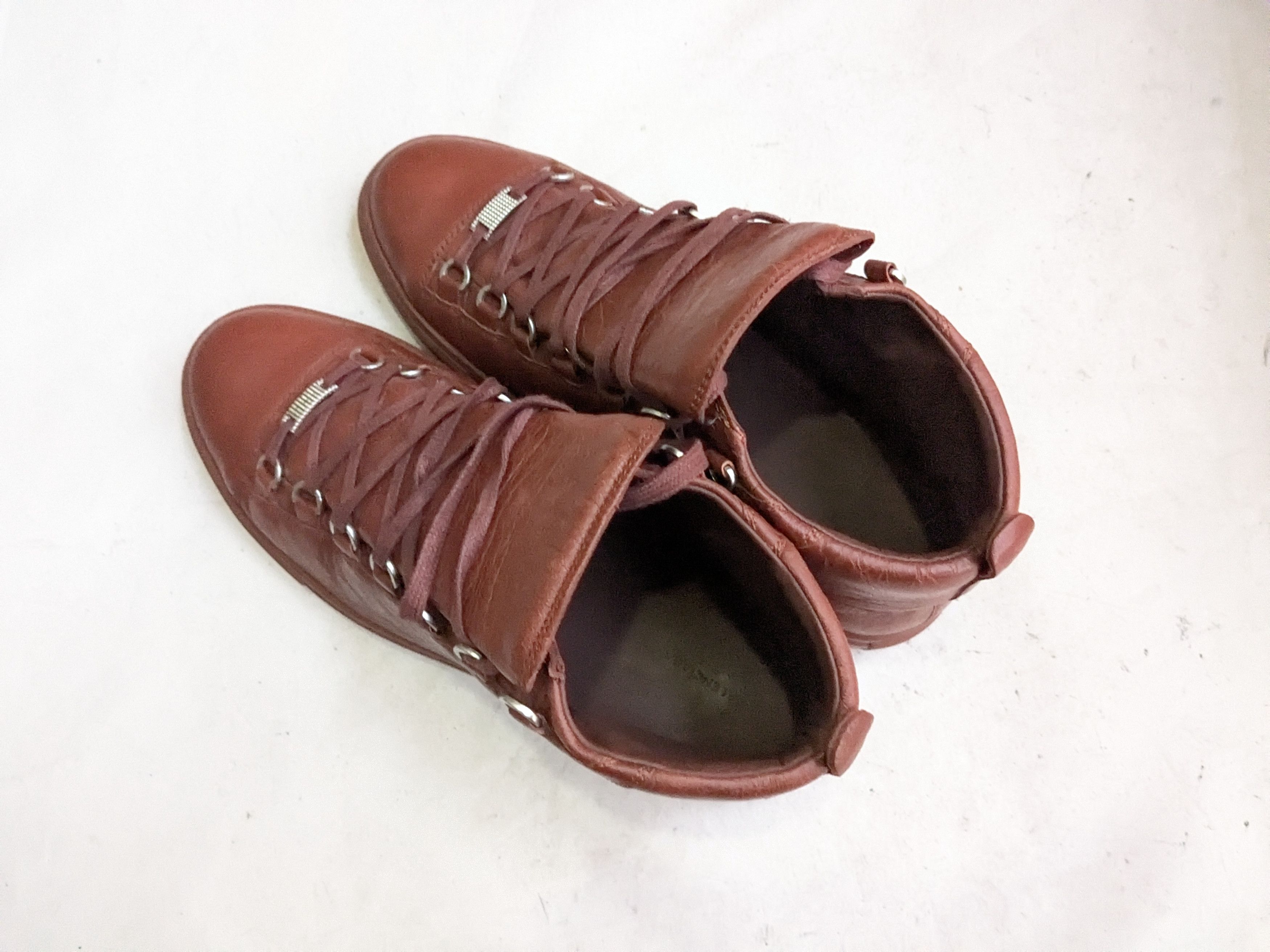Balenciaga Balenciaga Arena Brown 11 High Tops Leather Size US 11 / EU 44 - 12 Thumbnail