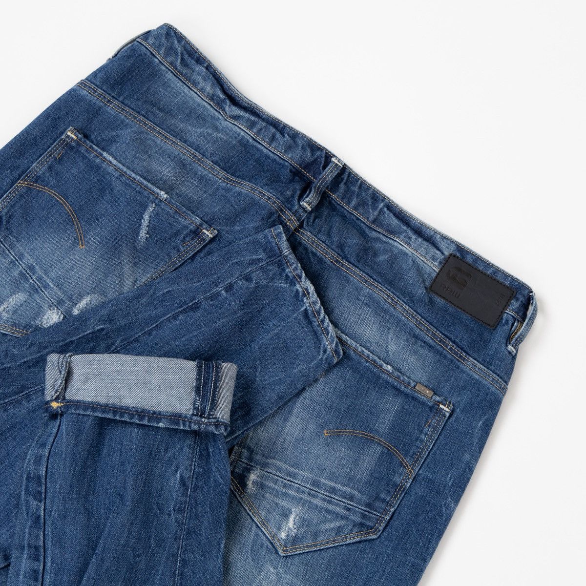 G-Star G-Star Raw Arc 3D Low Boyfriend Womens Blue Jeans Distressed Size 30" / US 8 / IT 44 - 10 Thumbnail