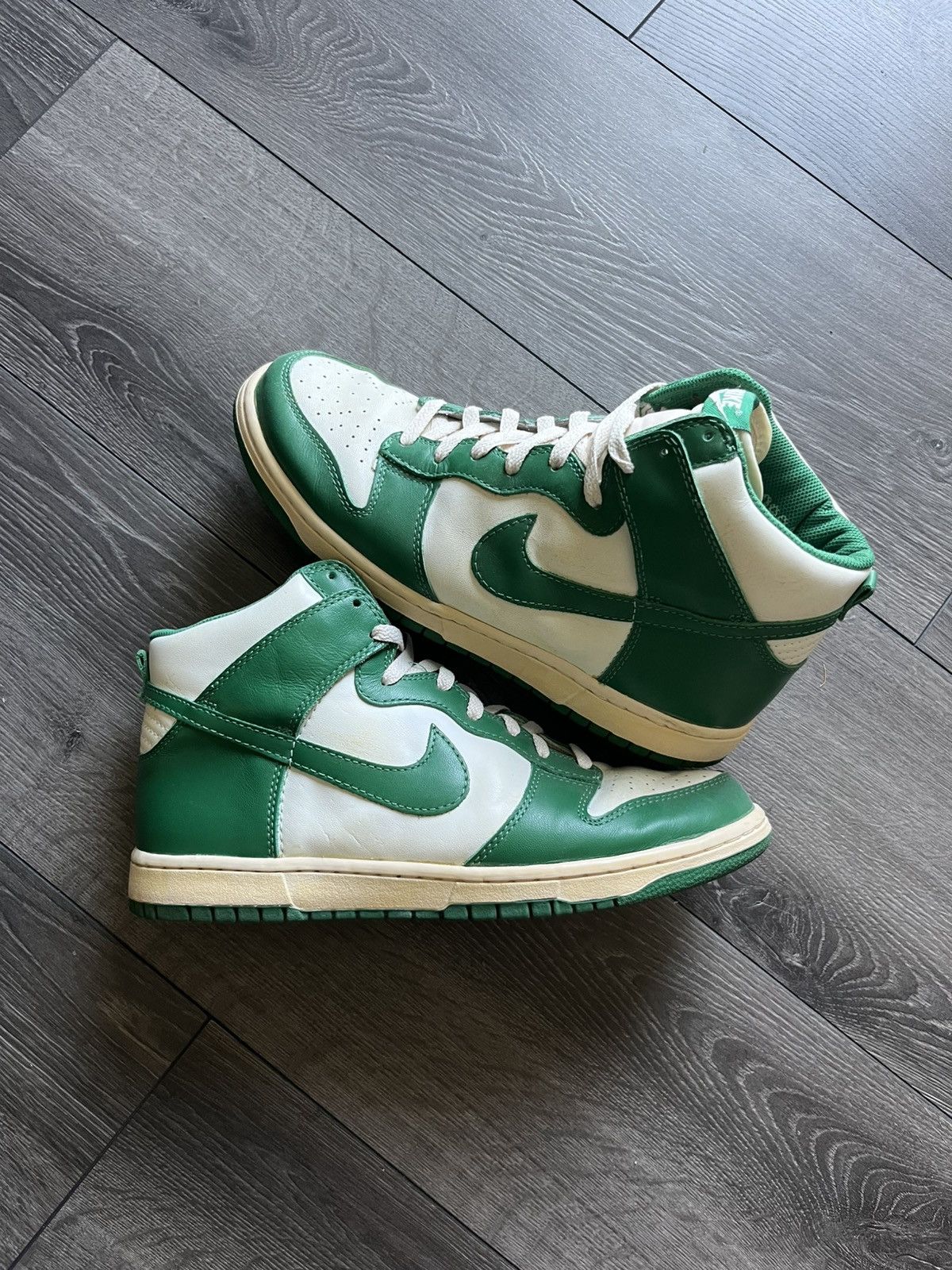 Nike Dunk High Vntg Sail | Pine Green-Natural 2008 Size US 11 / EU 44 - 1 Thumbnail