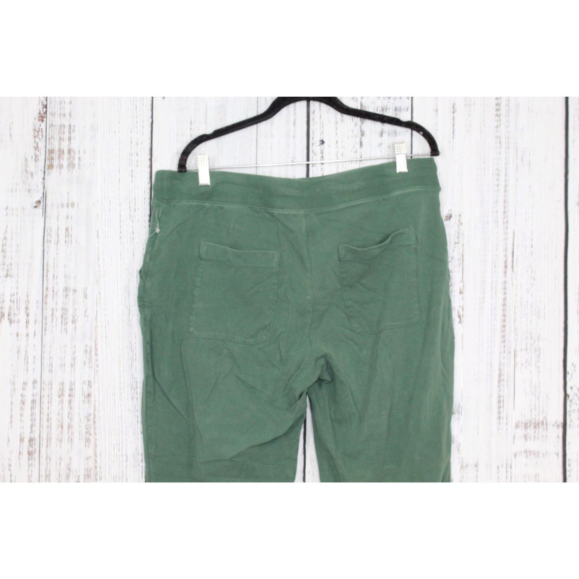 L.L. Bean LL Bean Women’s Ultrasoft Green Drawstring Jogger Sweatpants Size 38" / US 16 / IT 52 - 5 Thumbnail