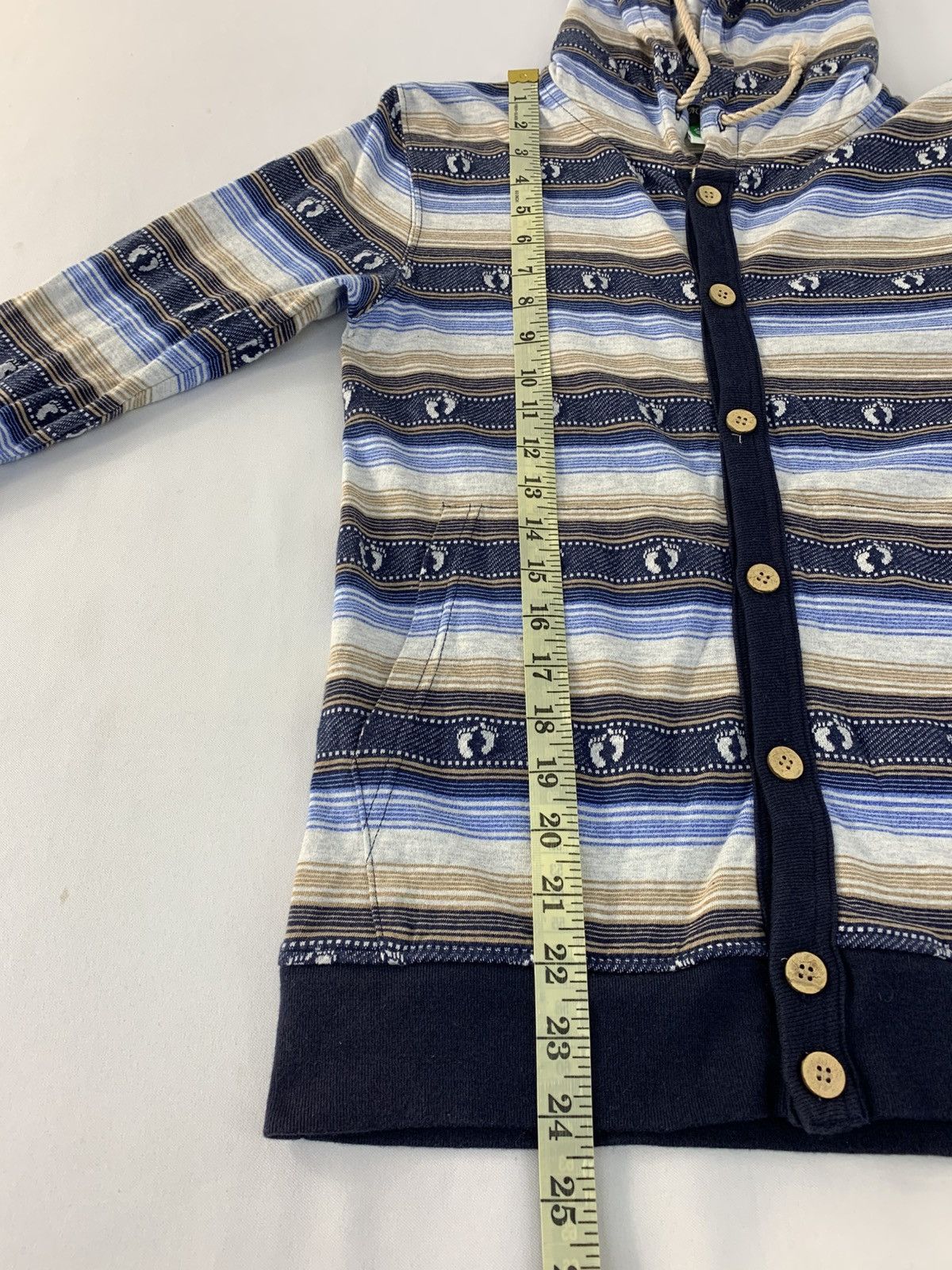 BIGI Hang Ten x Men’s Bigi Japan Hooded Embroidery Striped Size M / US 6-8 / IT 42-44 - 9 Thumbnail