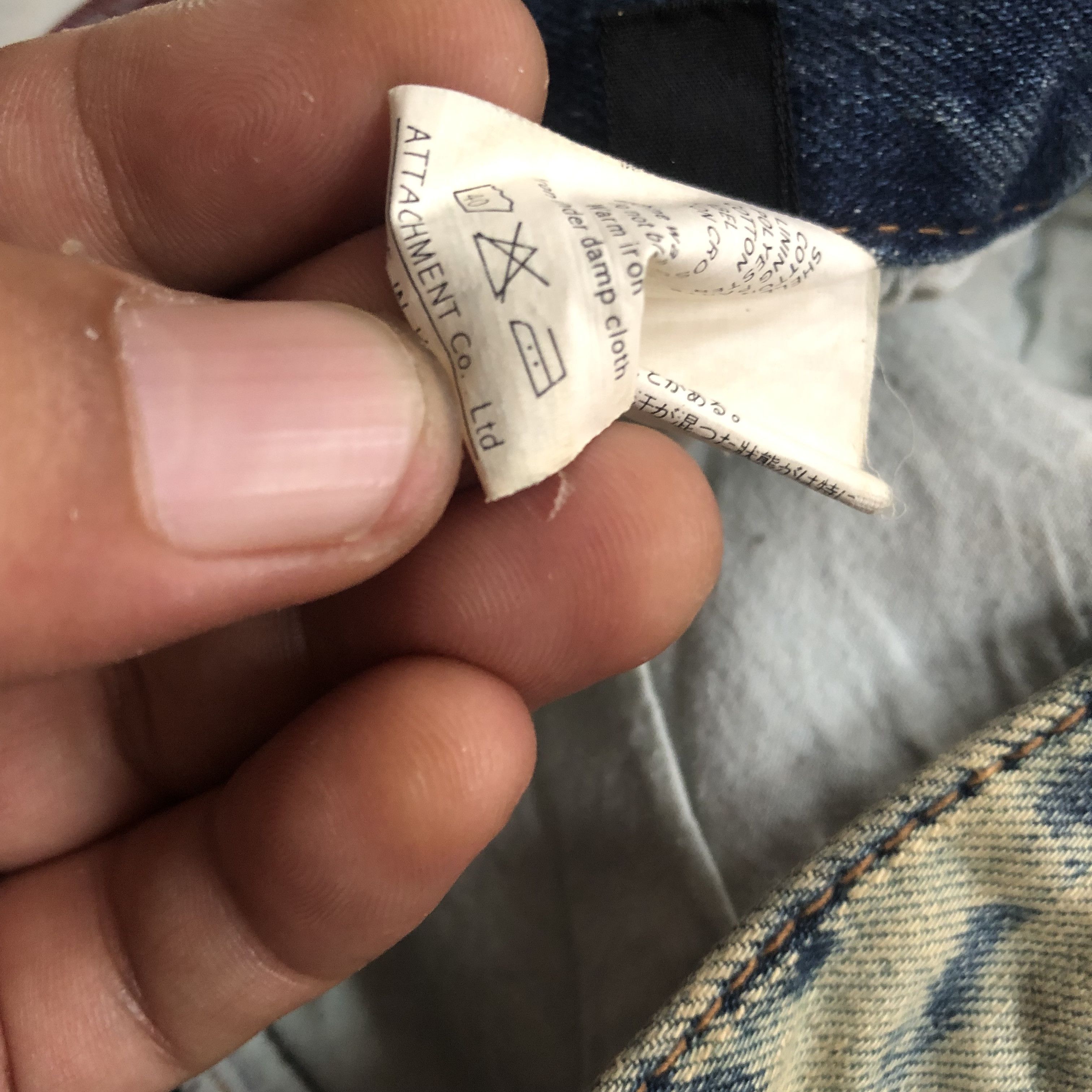 Kazuyuki Kumagai Attachment ATTACHMENT Distressed Bleached Denim by Kazuyuki Kumagai Size US 30 / EU 46 - 9 Thumbnail