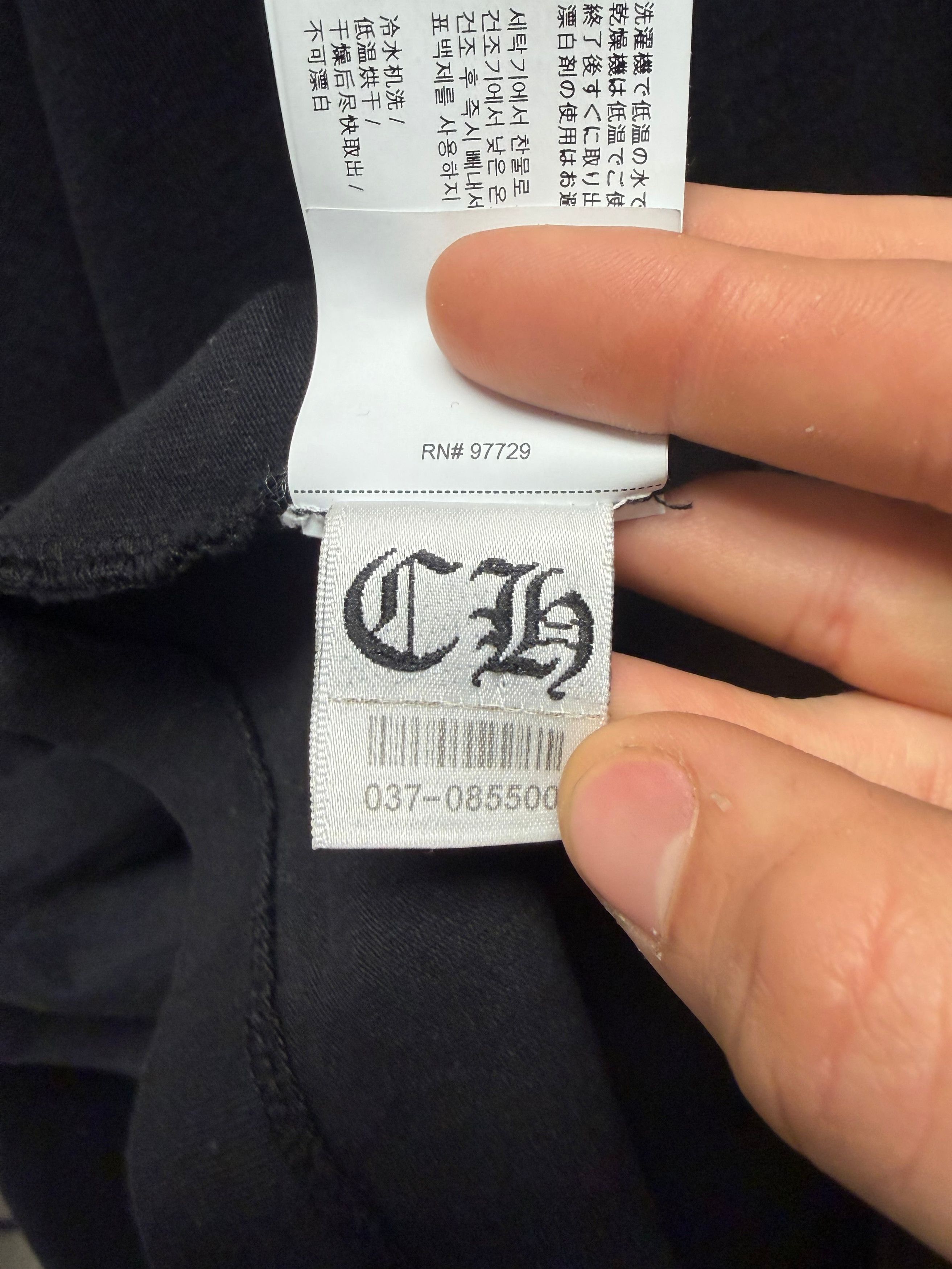 Chrome Hearts Chrome Hearts GRP Black Embroidered Logo Long Sleeve Shirt Size US L / EU 52-54 / 3 - 7 Thumbnail