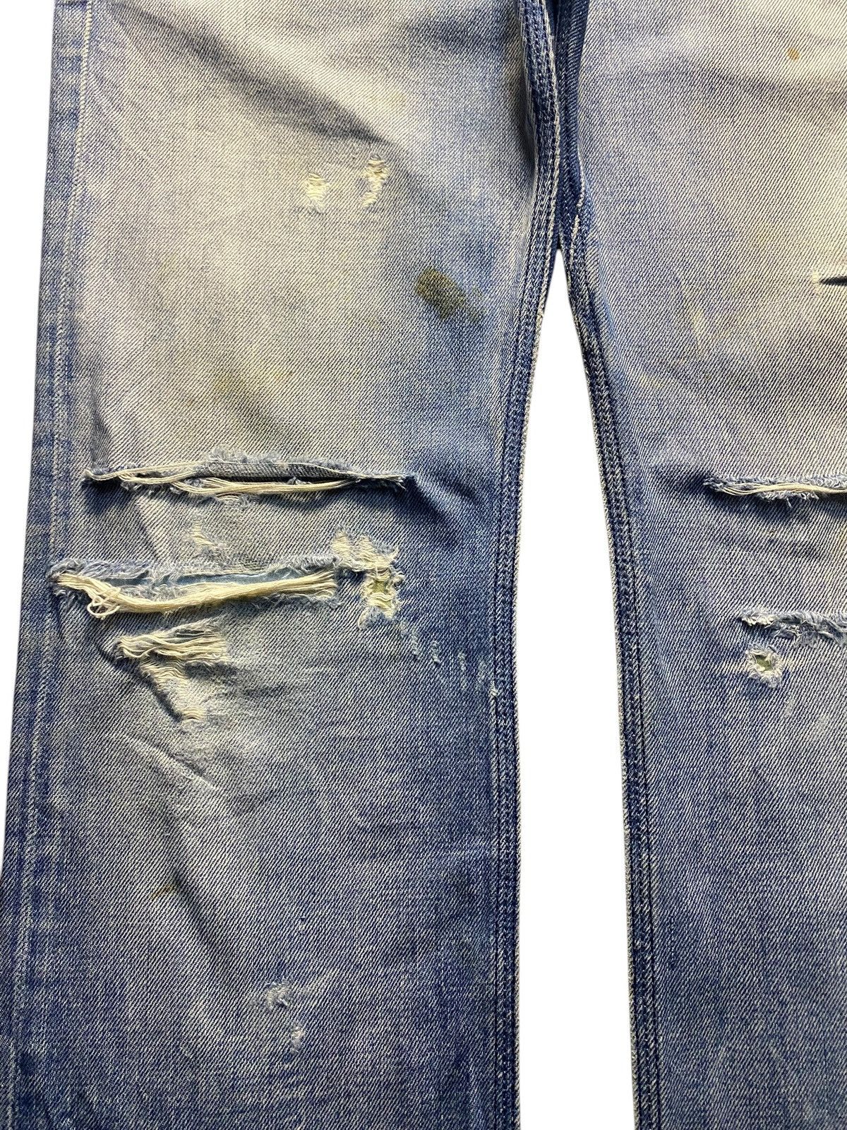 Diesel Black Gold Diesel Timmen Jeans Ripped Denim 0071J Size US 31 - 7 Thumbnail