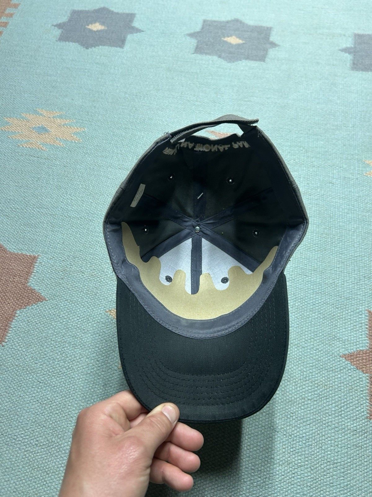 Vintage Alaska strap hat Denali national park black gray spell out Size ONE SIZE - 6 Thumbnail