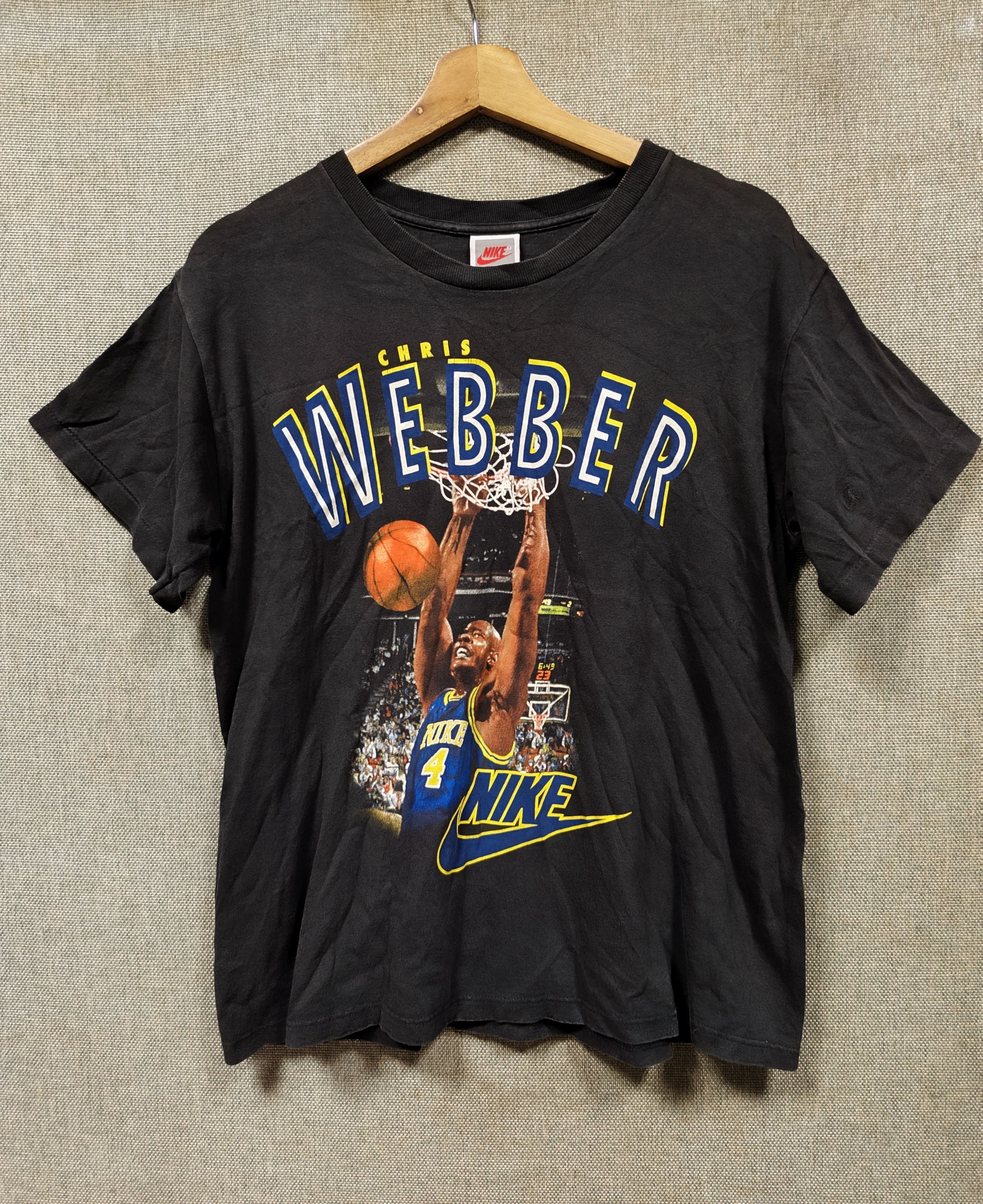 NBA Vintage 90s t shirt nike Chris Webber Size US M / EU 48-50 / 2 - 1 Thumbnail
