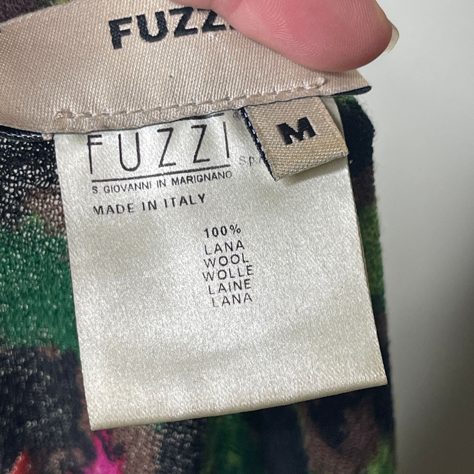FUZZI Fuzzi black wool see through floral long sleeve top sz M Size M / US 6-8 / IT 42-44 - 2 Thumbnail