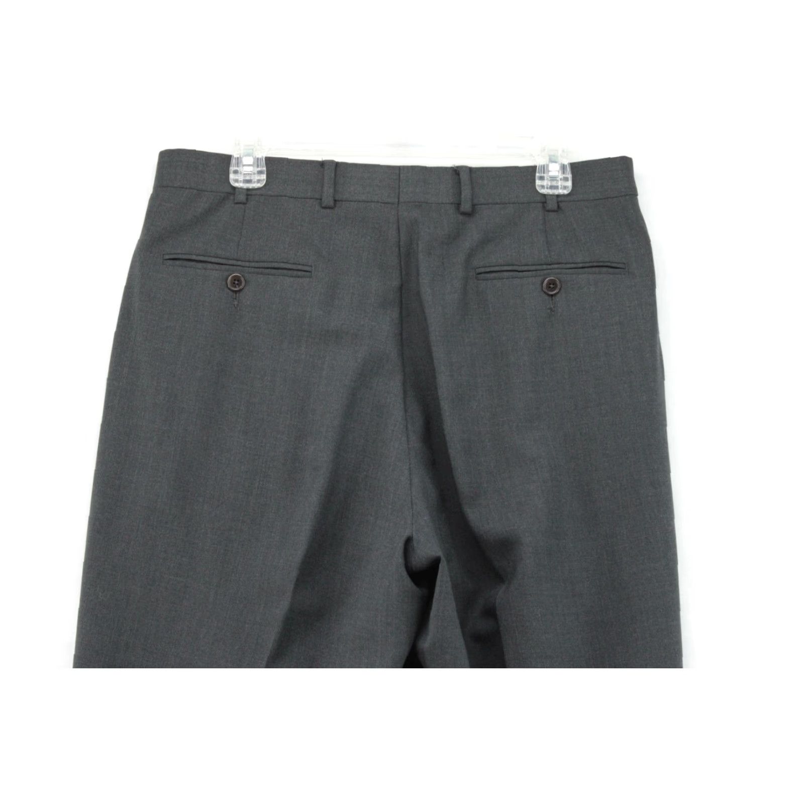Brooks Brothers Brooks Brothers Dress Pants Men's 34x31 Dark Gray Wool Blend Stretch Classic Pants Regular 34 Gray Office Wear Men/City Preppy Size US 34 / EU 50 - 5 Thumbnail