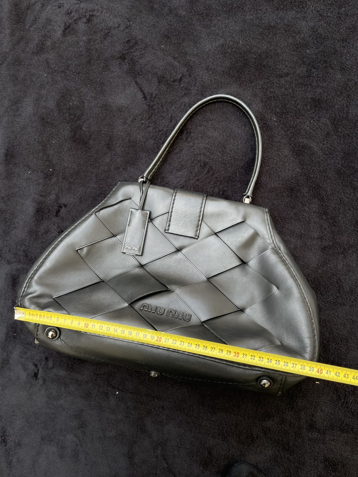Miu Miu Miu Miu Leather Handbag Woman‘s Black One Size Size ONE SIZE - 17 Thumbnail
