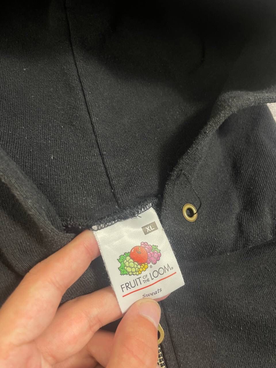 Fruit Of The Loom Vintage Fruit Of The Loom FOTL Baggy Zip Up Hoodie Y2K Size US XL / EU 56 / 4 - 7 Thumbnail