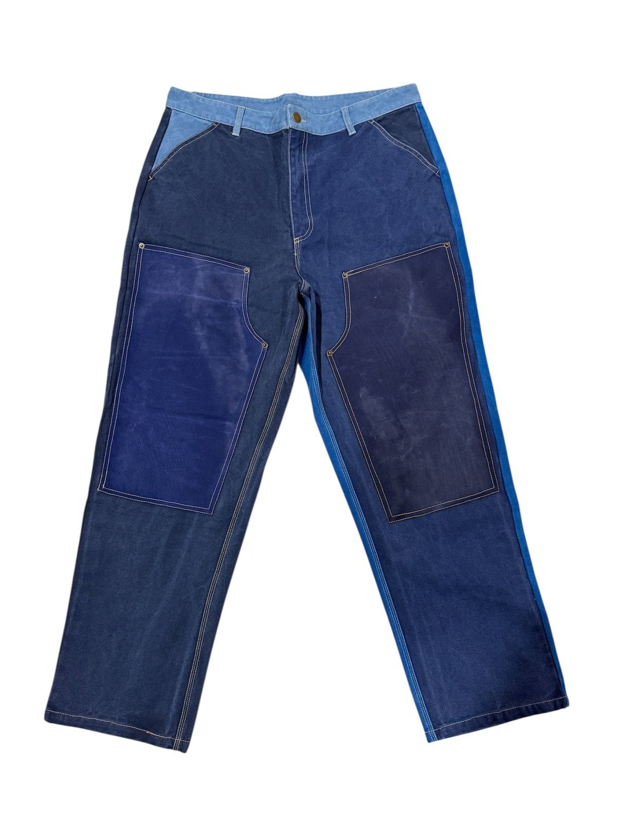 Supervsn SUPERVSN Double Knee Jeans Size US 35 - 1 Thumbnail