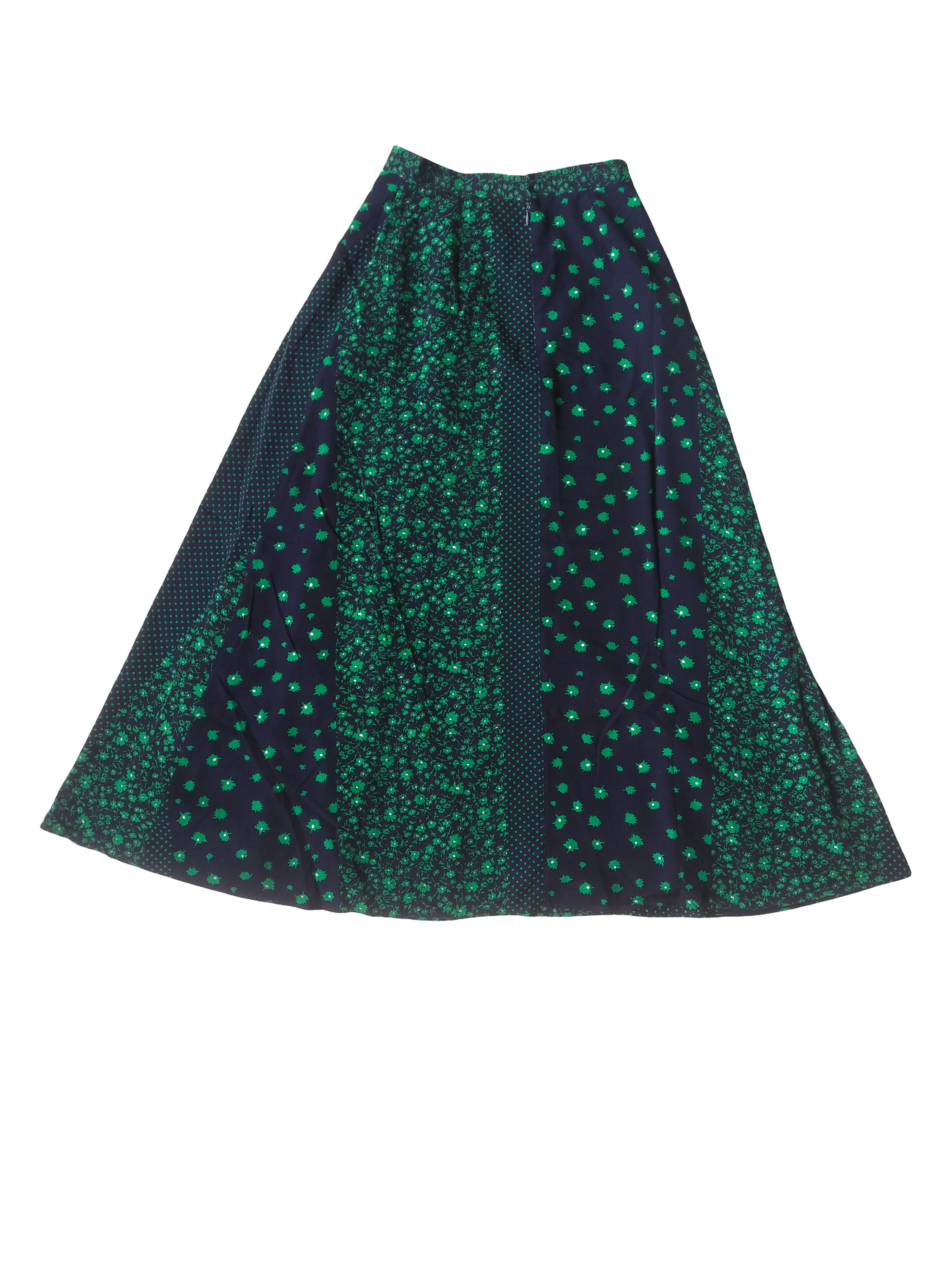 United Arrows United Arrows Japan Patchwork Floral Dot Flare Skirt 36 Size 26" / US 2 / IT 38 - 5 Thumbnail
