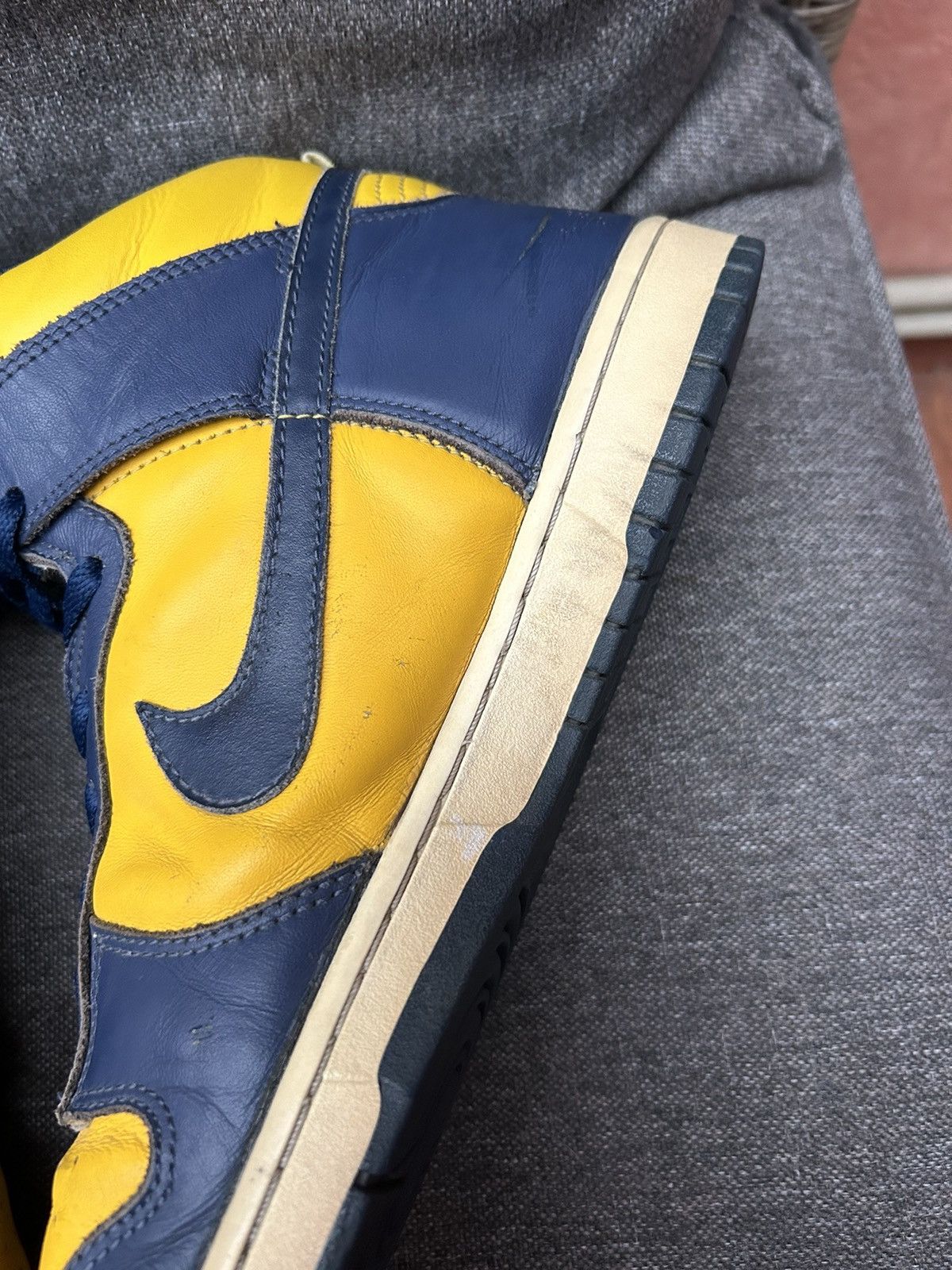 Nike × Vintage Vintage 2003 Nike Dunk High Michigan Size US 10 / EU 43 - 5 Thumbnail