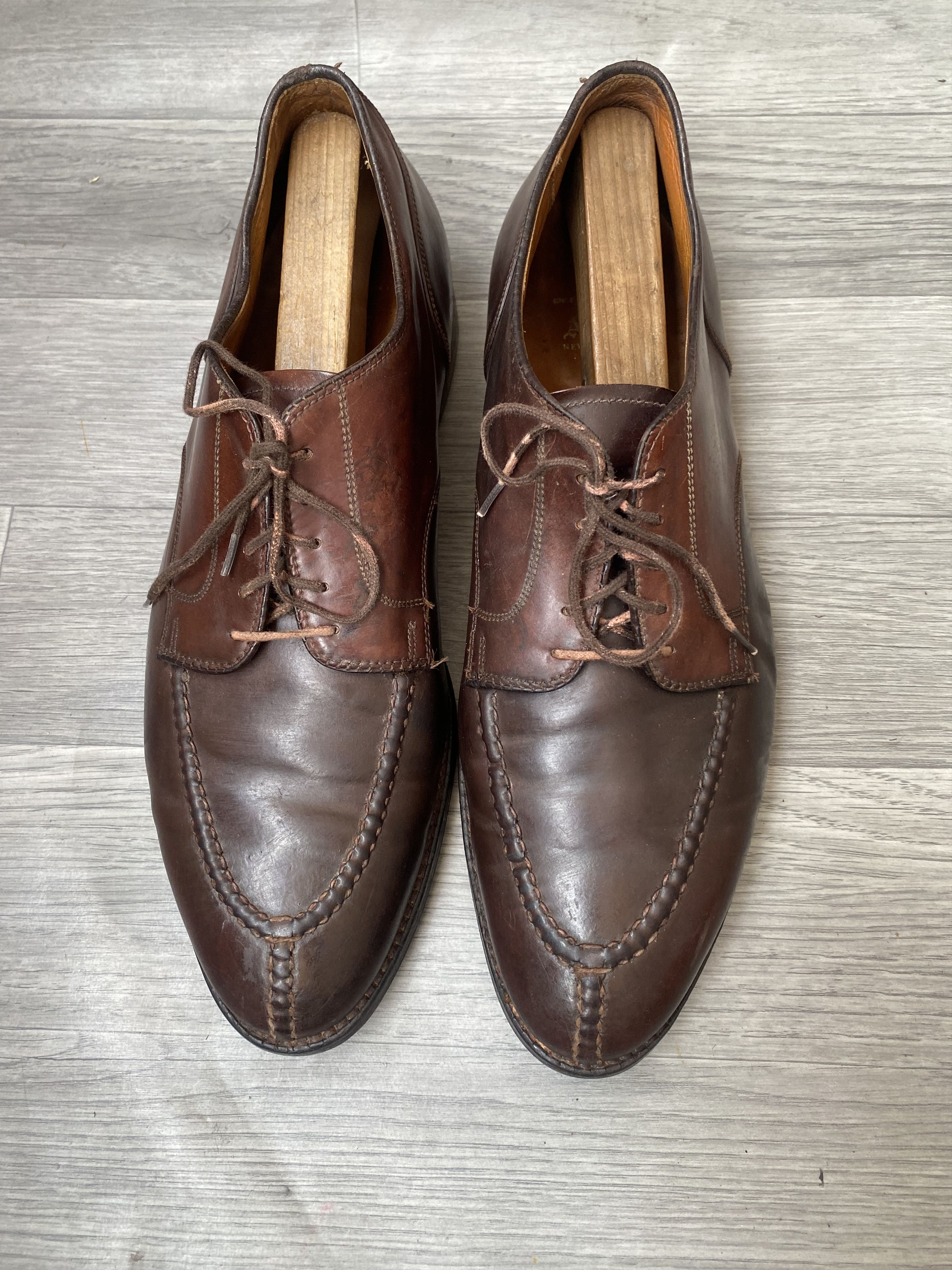 Alden Alden split toe blucher shell cordovan sz12B/D Size US 12 / EU 45 - 4 Thumbnail