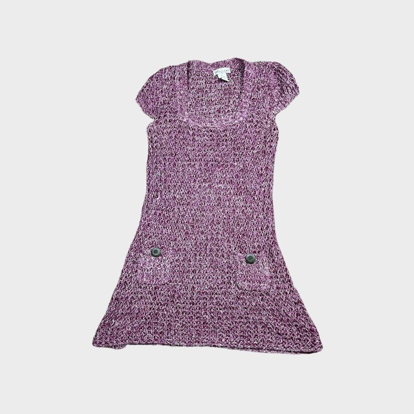 Vintage Glimmer by JJ Basics | Y2K Knit Dress | Small Size S / US 4 / IT 40 - 5 Thumbnail