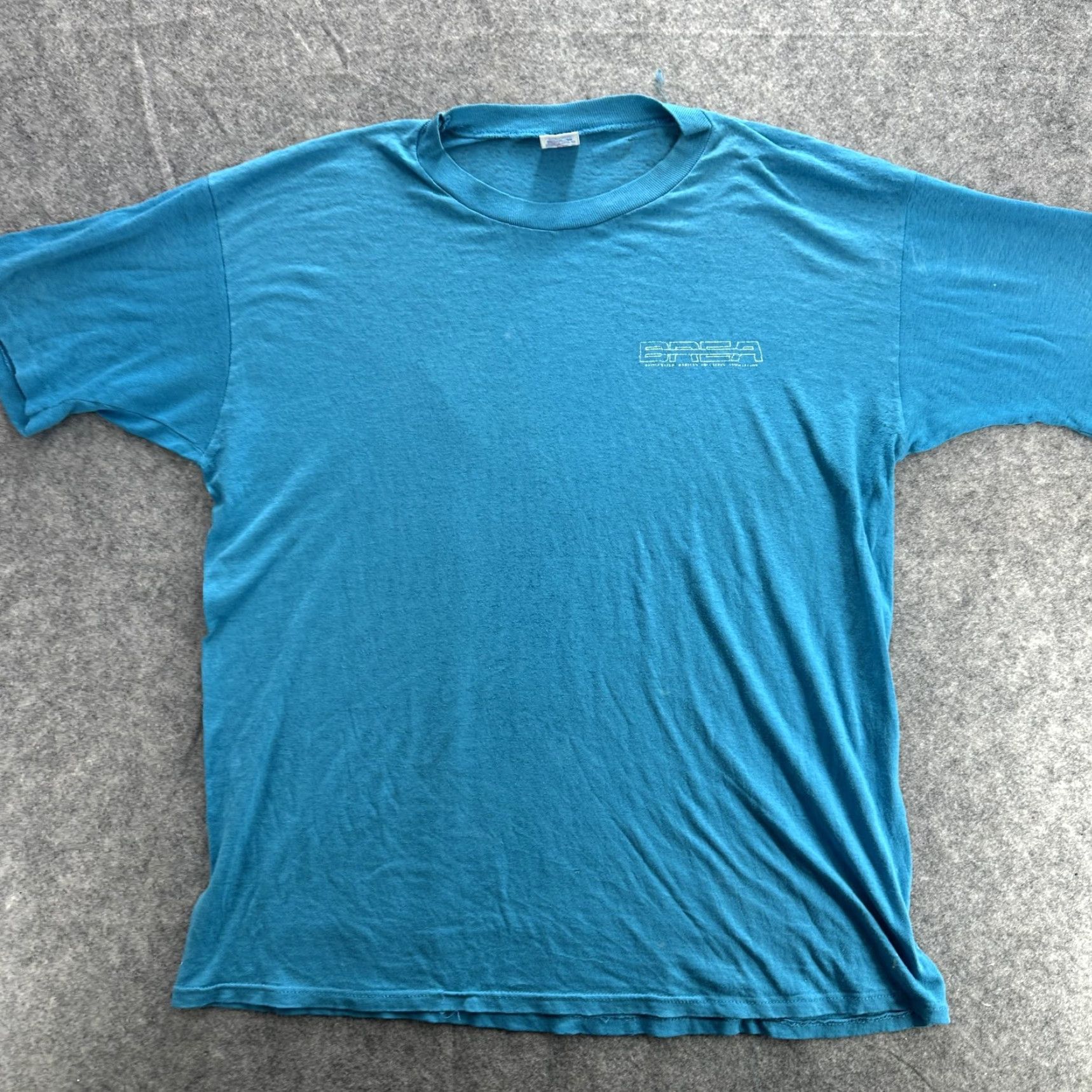 Jerzees VINTAGE Jerzees SERA Shirt Mens XL Blue 50/50 Cotton Polyester Made USA 90s Tee Size US XL / EU 56 / 4 - 2 Thumbnail