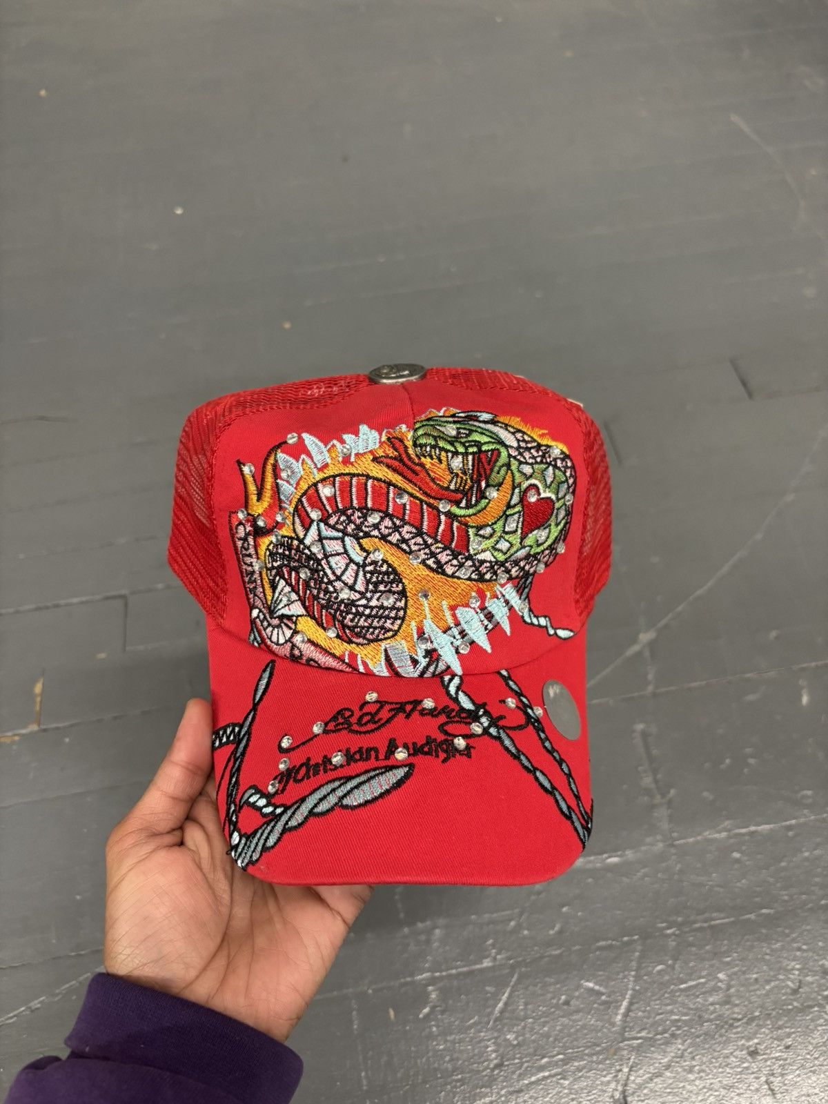 Affliction × Ed Hardy × Vintage Y2K Ed Hardy hat vintage Size ONE SIZE - 5 Thumbnail