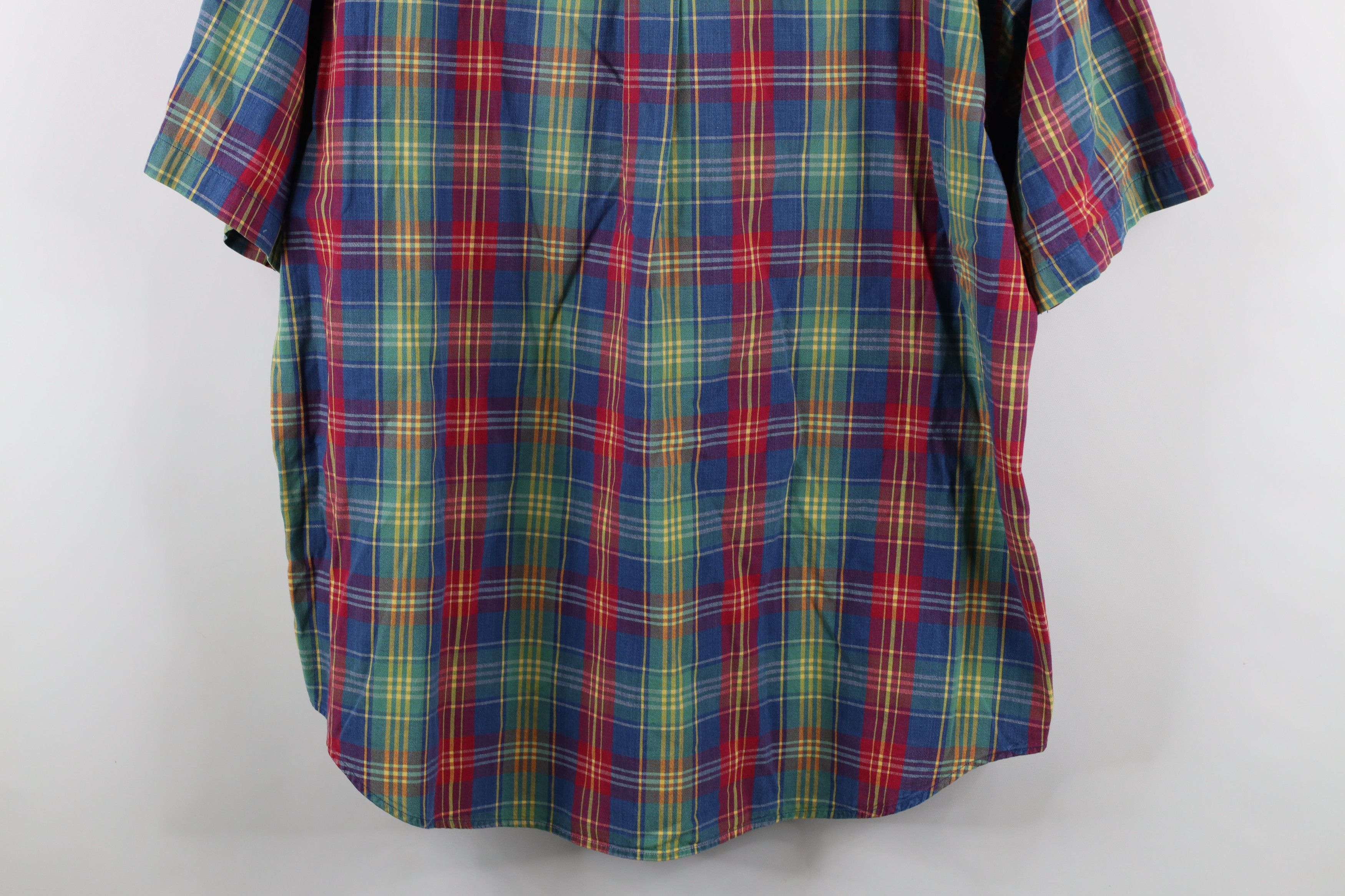 Vintage Vintage 90s Streetwear Canvas Madras Plaid Button Shirt USA Size US L / EU 52-54 / 3 - 11 Thumbnail