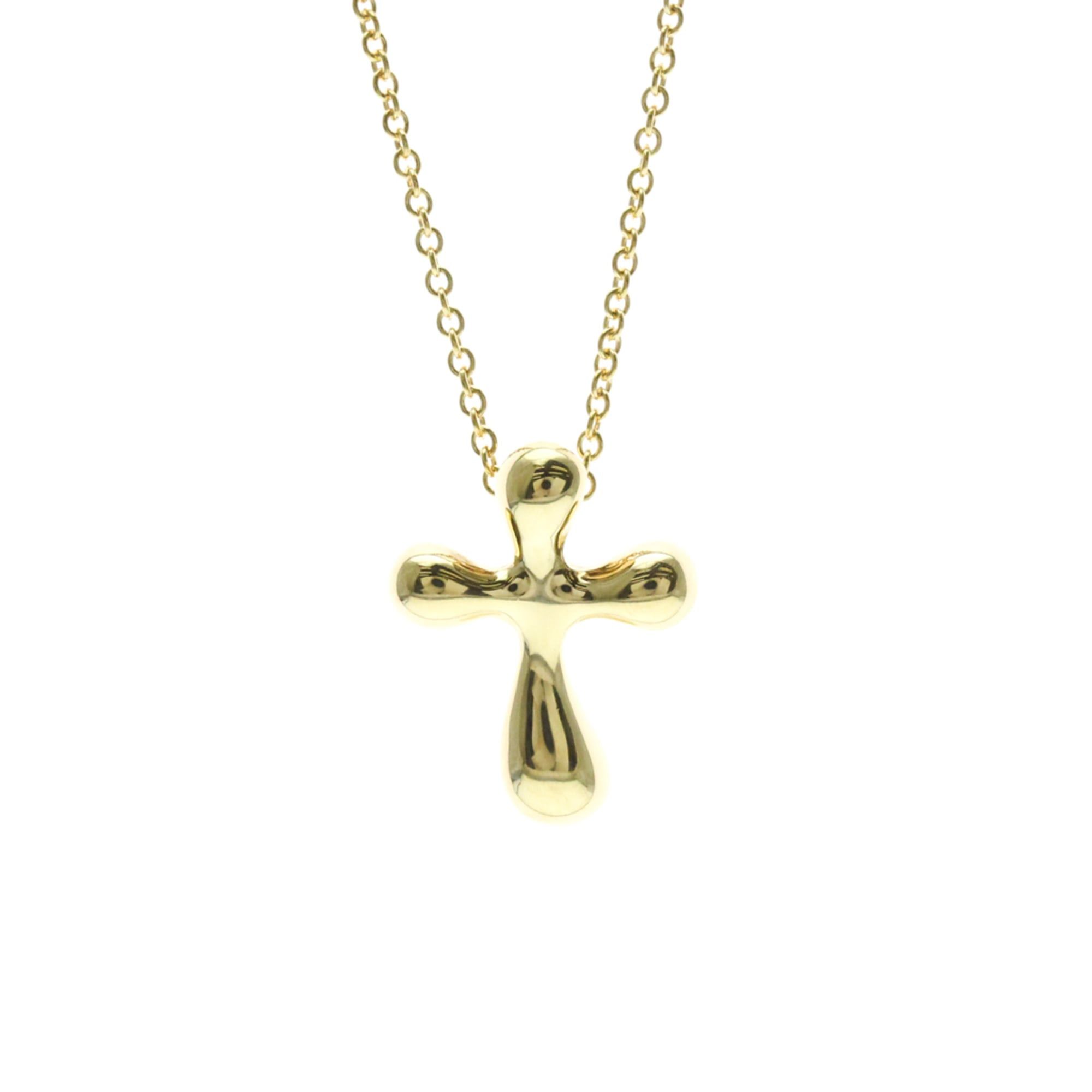 Tiffany & Co. Tiffany Cross Necklace Yellow Gold (18K) No Stone Men,Women Fashion Pendant Necklace (Gold) Size ONE SIZE - 1 Thumbnail
