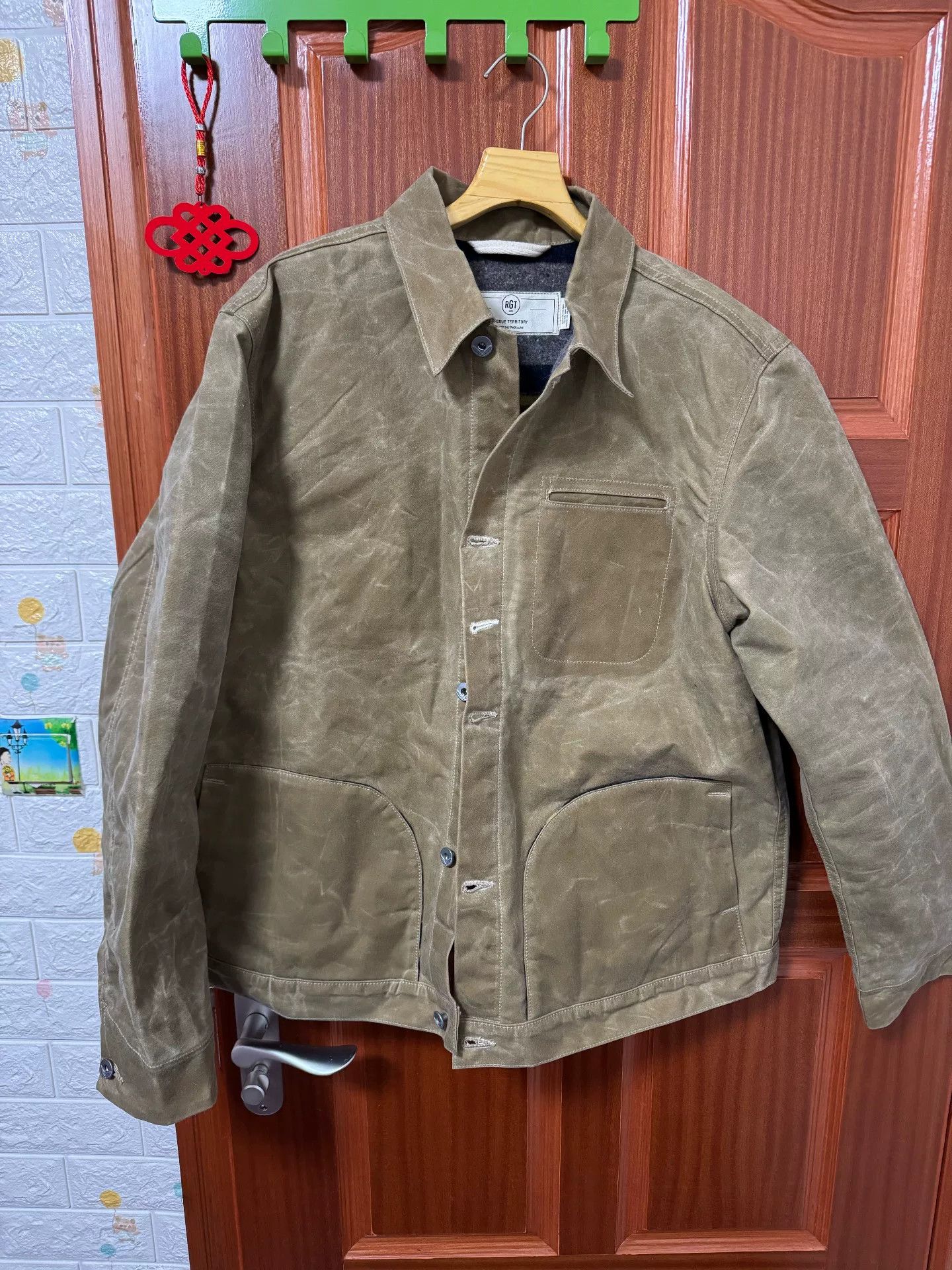 Rogue Territory RGT Rogue Territory Khaki Waxed Jacket Size US XXL / EU 58 / 5 - 1 Thumbnail