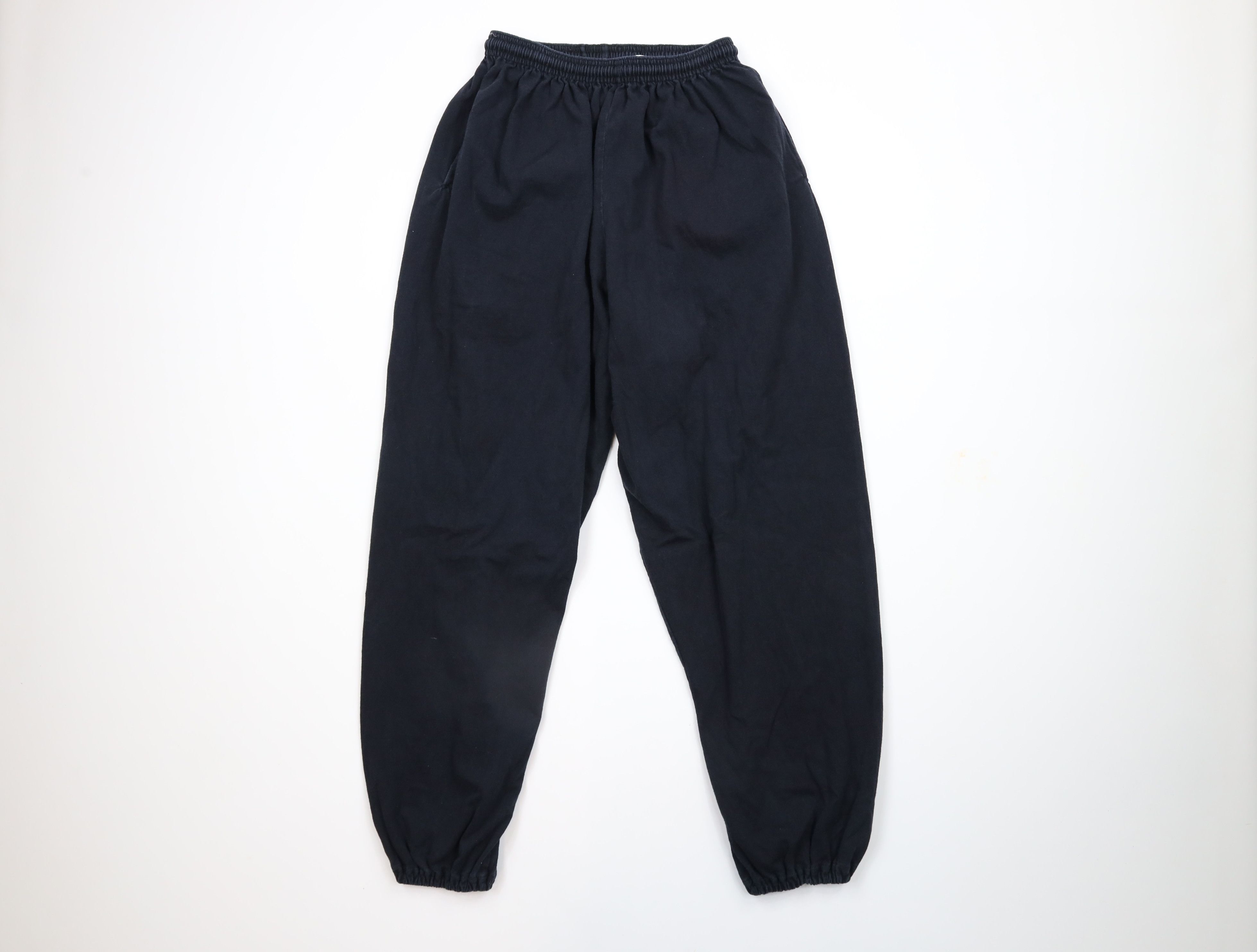 Russell Athletic × Vintage Vintage 90s Russell Athletic Cuffed Joggers Pants Black Size US 34 / EU 50 - 1 Thumbnail