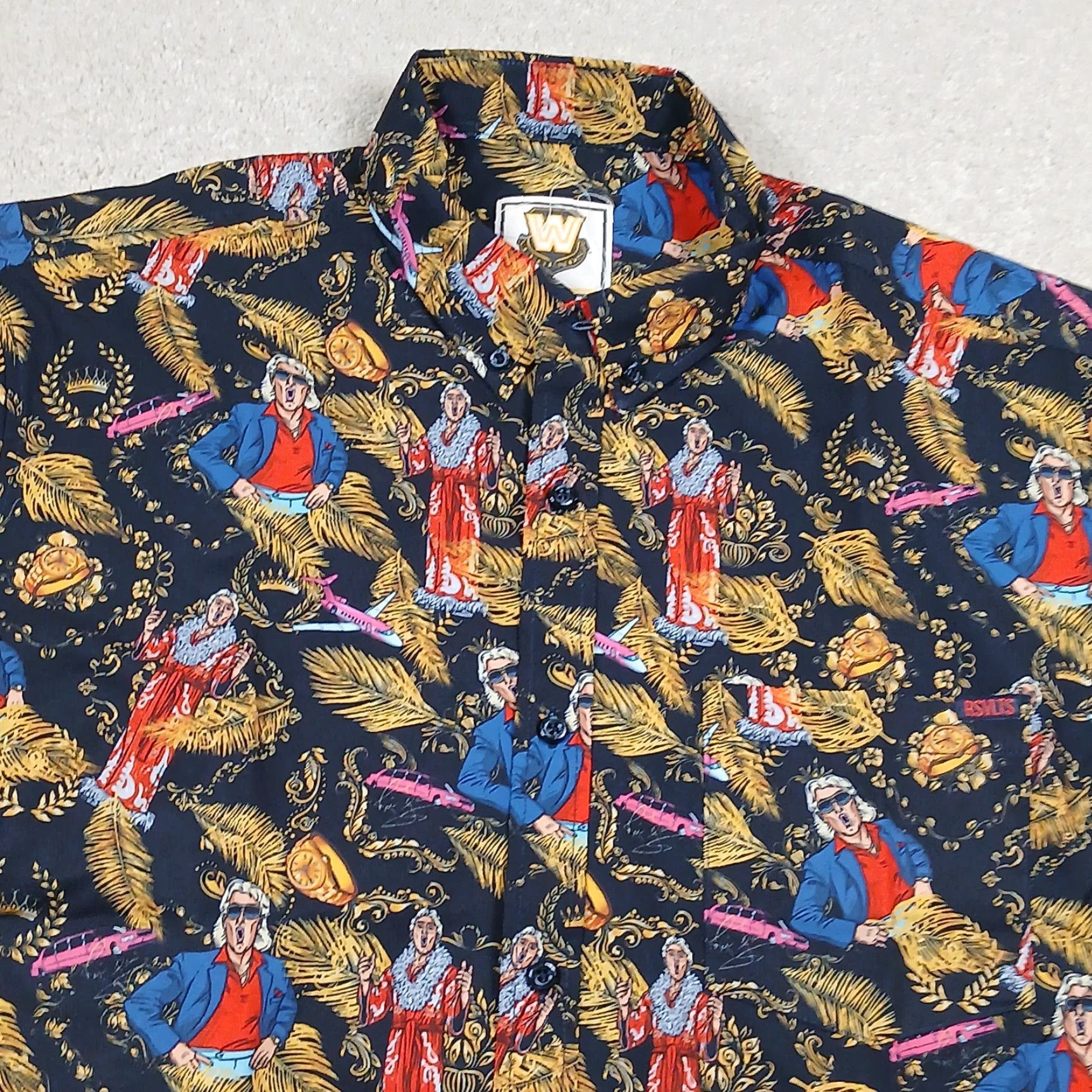 Vintage RSVLTS Shirt Men Large Black Wrestling Legends Rick Flair The Roosevelts New Size US L / EU 52-54 / 3 - 2 Thumbnail