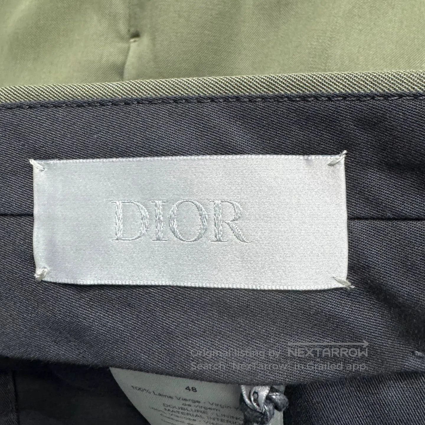 Dior Dior Olive Green Wool Casual Pants. Size US 32 / EU 48 - 2 Thumbnail