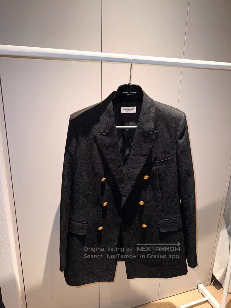 Saint Laurent Paris Saint Laurent Paris Double Breasted Wool Jacket Size US M / EU 48-50 / 2 - 1 Thumbnail