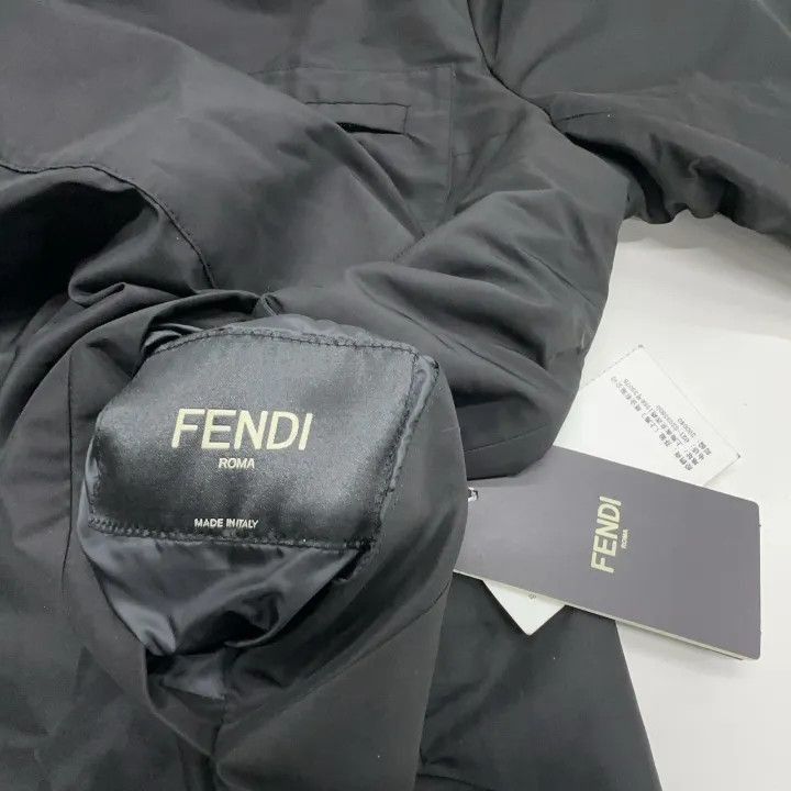 Fendi Fendi SS22 Black Logo Reversible Jacket -2507 Size US L / EU 52-54 / 3 - 6 Thumbnail