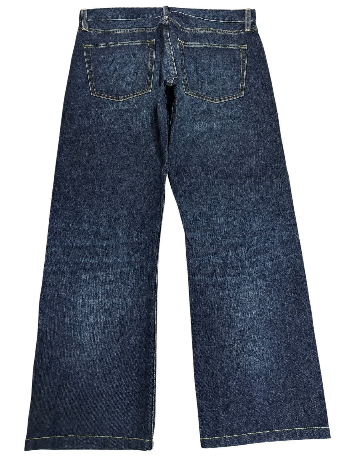 Japanese Brand × Kaihara Denim × Self Edge Vintage Kaihara Uniqlo Selvedge Faded Blue Indigo Jeans Size US 34 / EU 50 - 3 Thumbnail