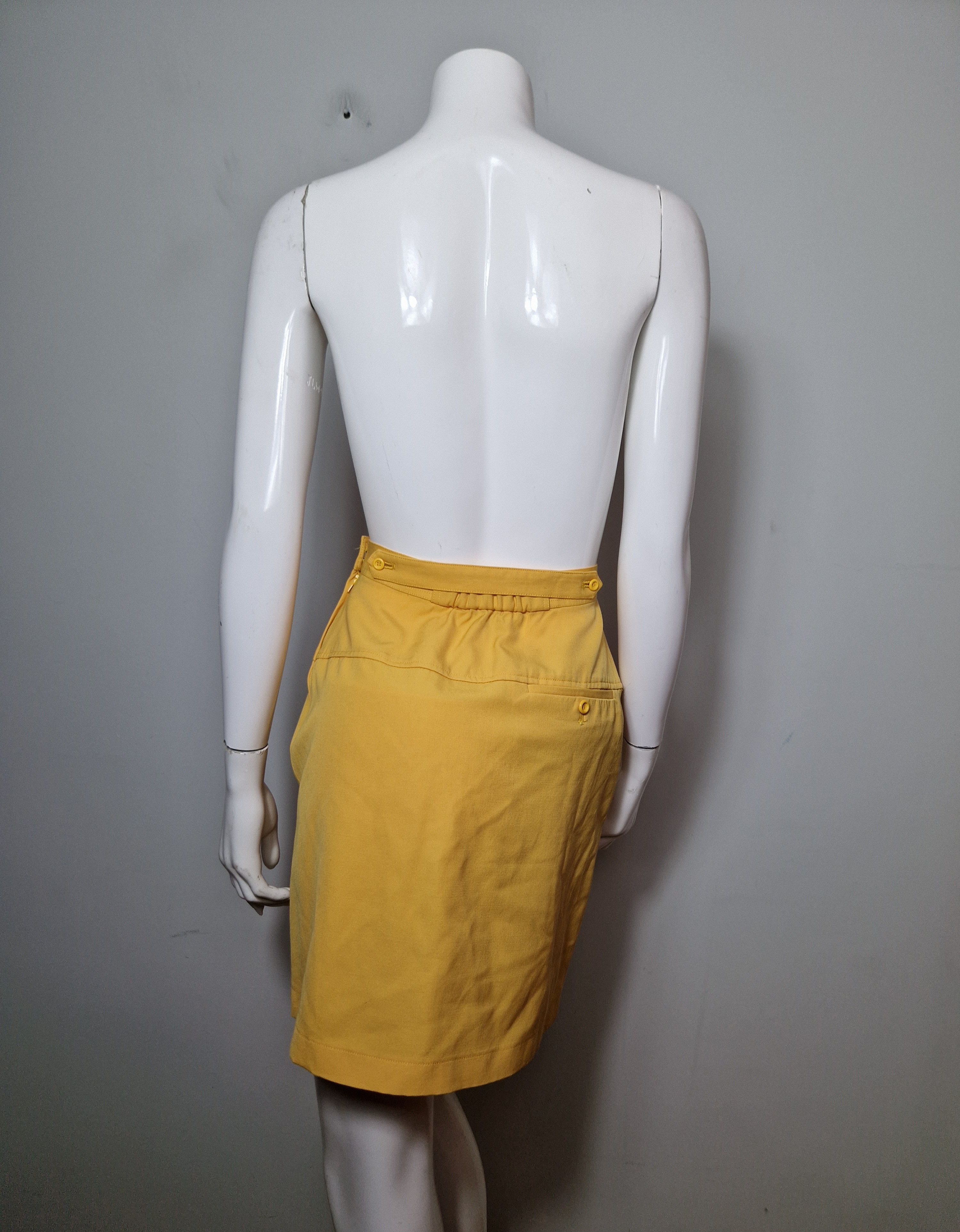 Dior Christian Dior vintage yellow mini tennis skirt Size 25" / US 0 / IT 36 - 4 Thumbnail