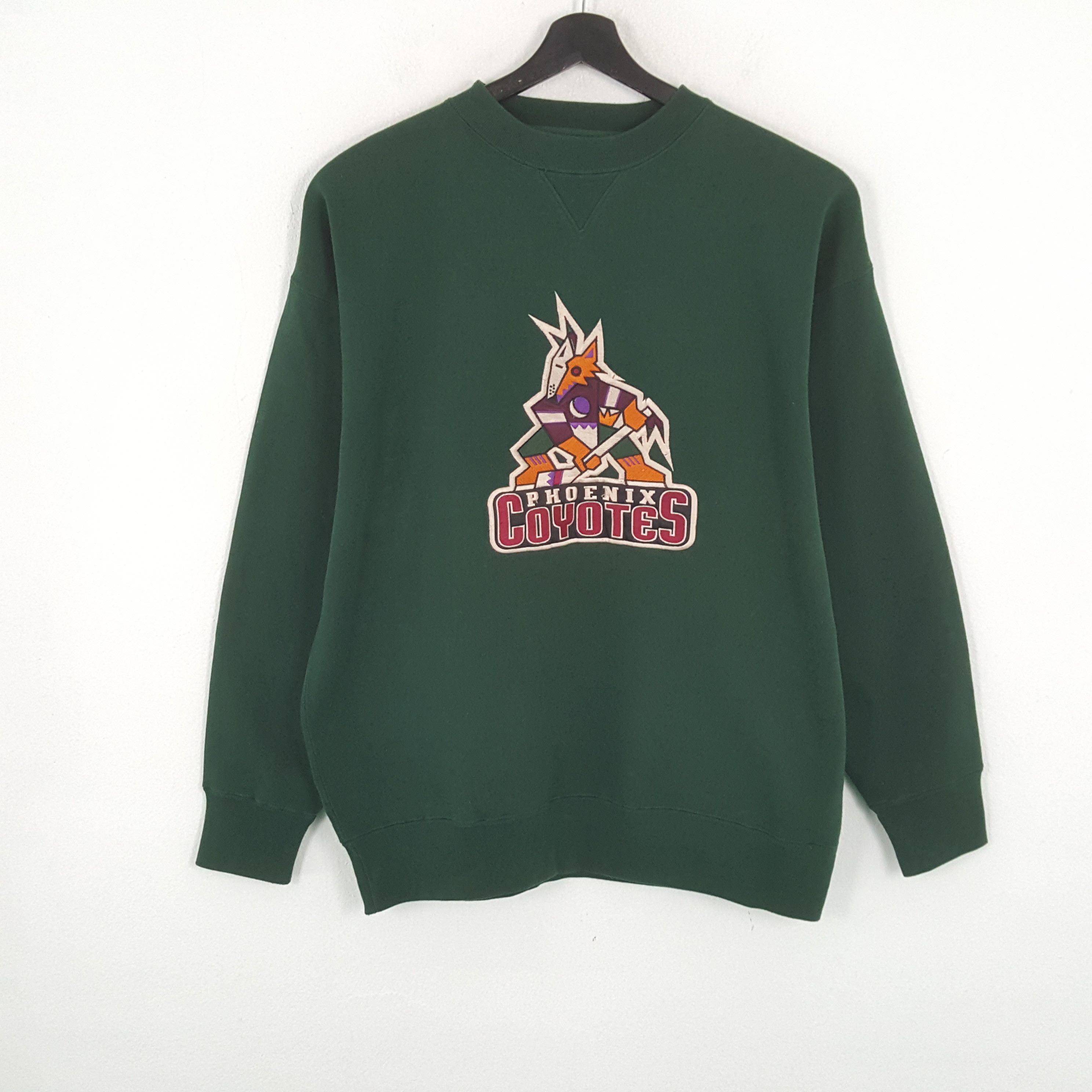 NHL × Vintage PHOENIX Arizona COYOTES NHL Ice Hockey Team Sweatshirt Size US XL / EU 56 / 4 - 1 Thumbnail