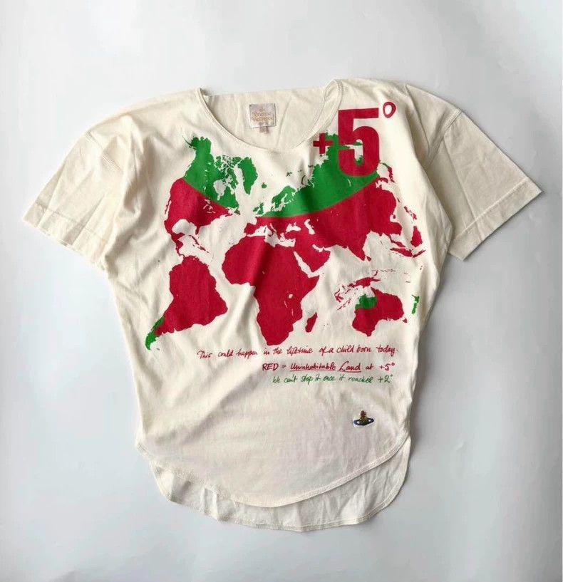 Vivienne Westwood Vivienne Westwood World map T-shirt top Size S / US 4 / IT 40 - 1 Thumbnail